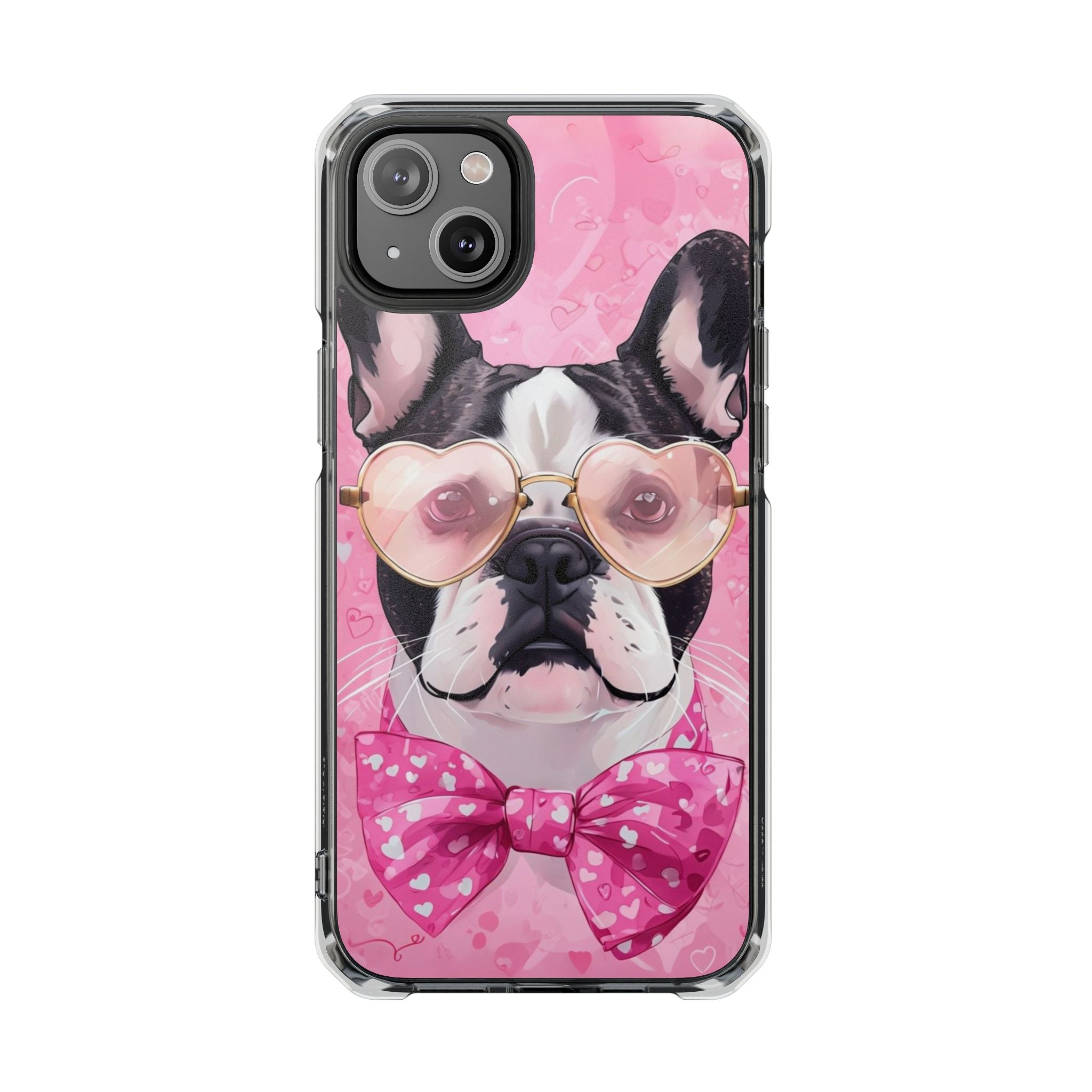 Puppy Love Protection Valentine's Day Phone Case (French)