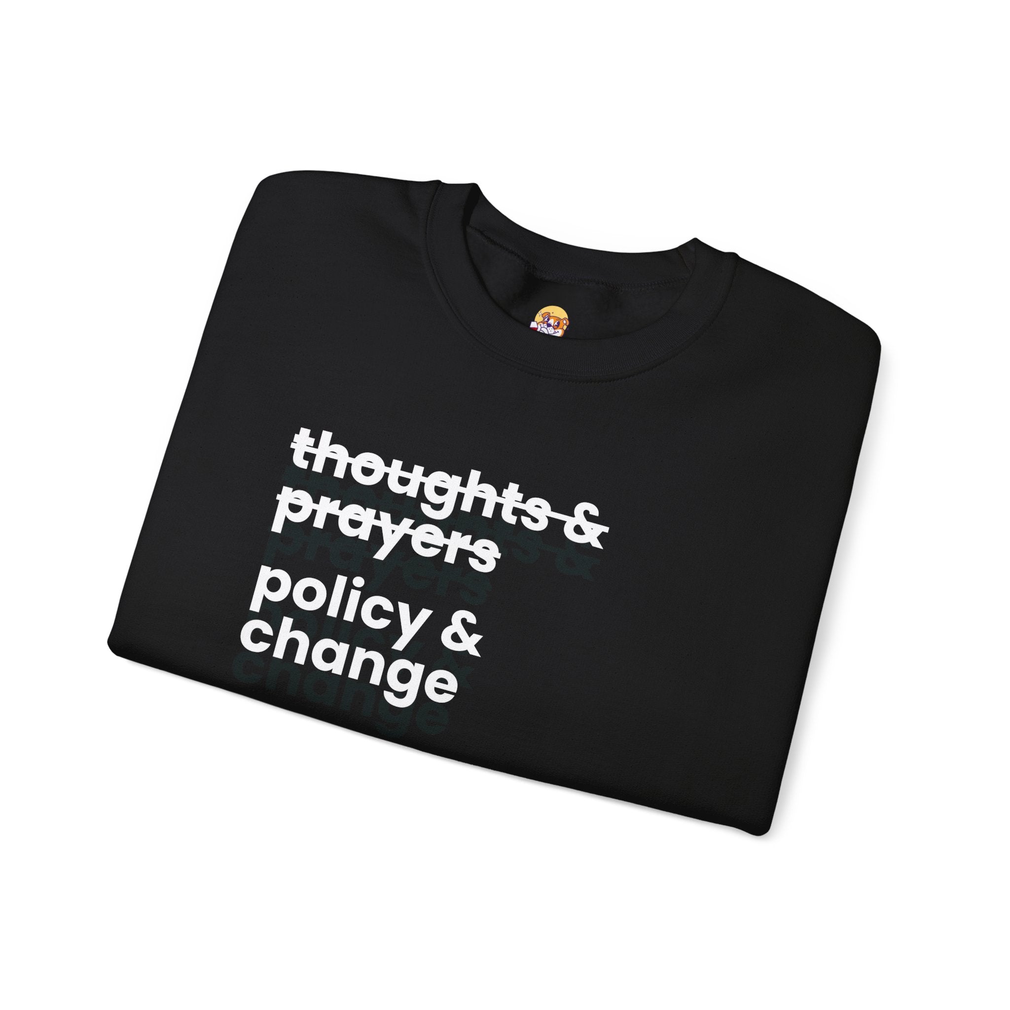 Policy & Change" Unisex Crew Neck Sweatshirt