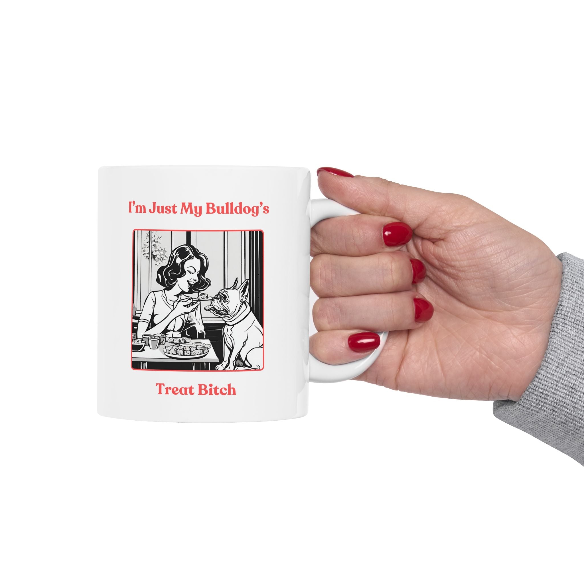 Treat Bitch Coffee Mug packaging - French Bulldog mom mug | Tipsy Bully