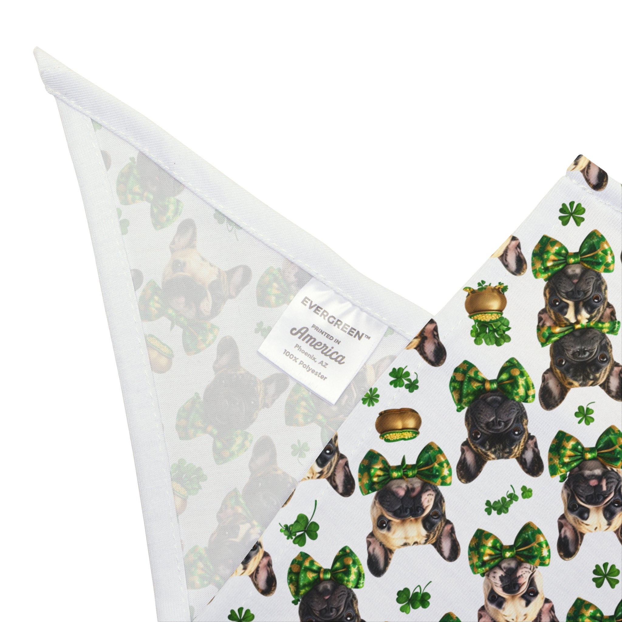 St. Patrick's Day Dog Bandana (French)