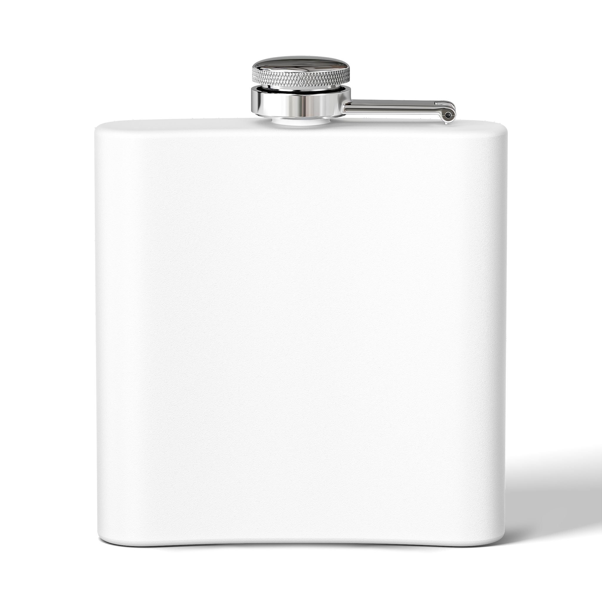 Bulldog Dad 6oz Stainless Steel Flask — "Fueled by Bourbon & Bad Decisions" (English)