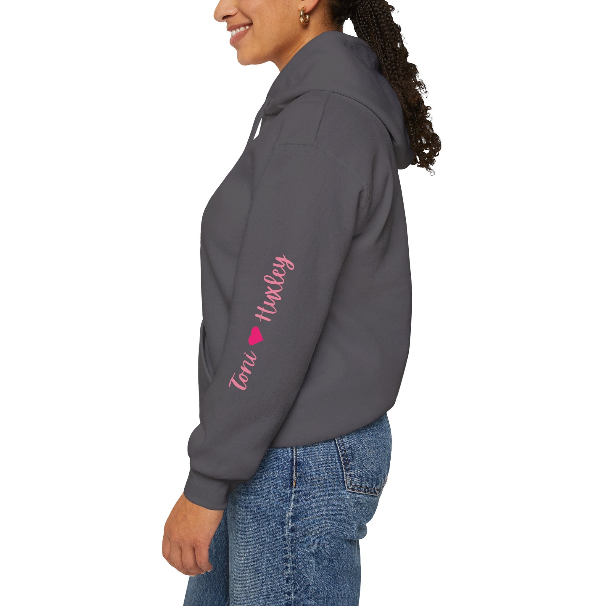 Personalized Paw-fect Love Valentine’s Unisex Heavy Blend™ Hooded Sweatshirt (English)