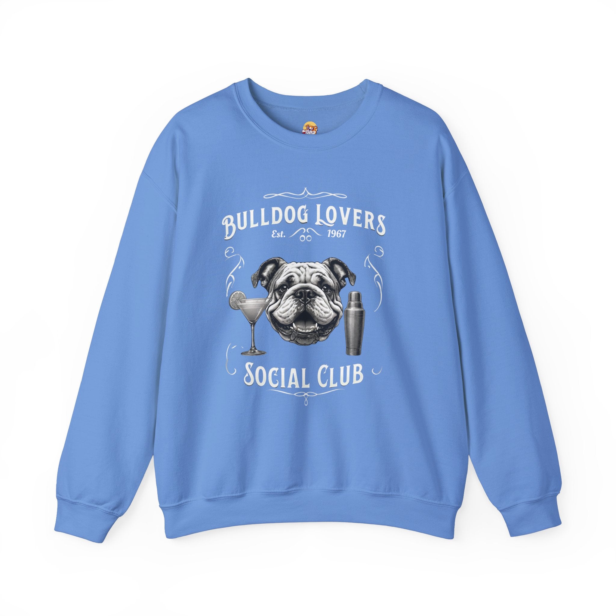 Bulldog Lovers Social Club Unisex Heavy Blend™ Crewneck Sweatshirt (English/Cocktail)