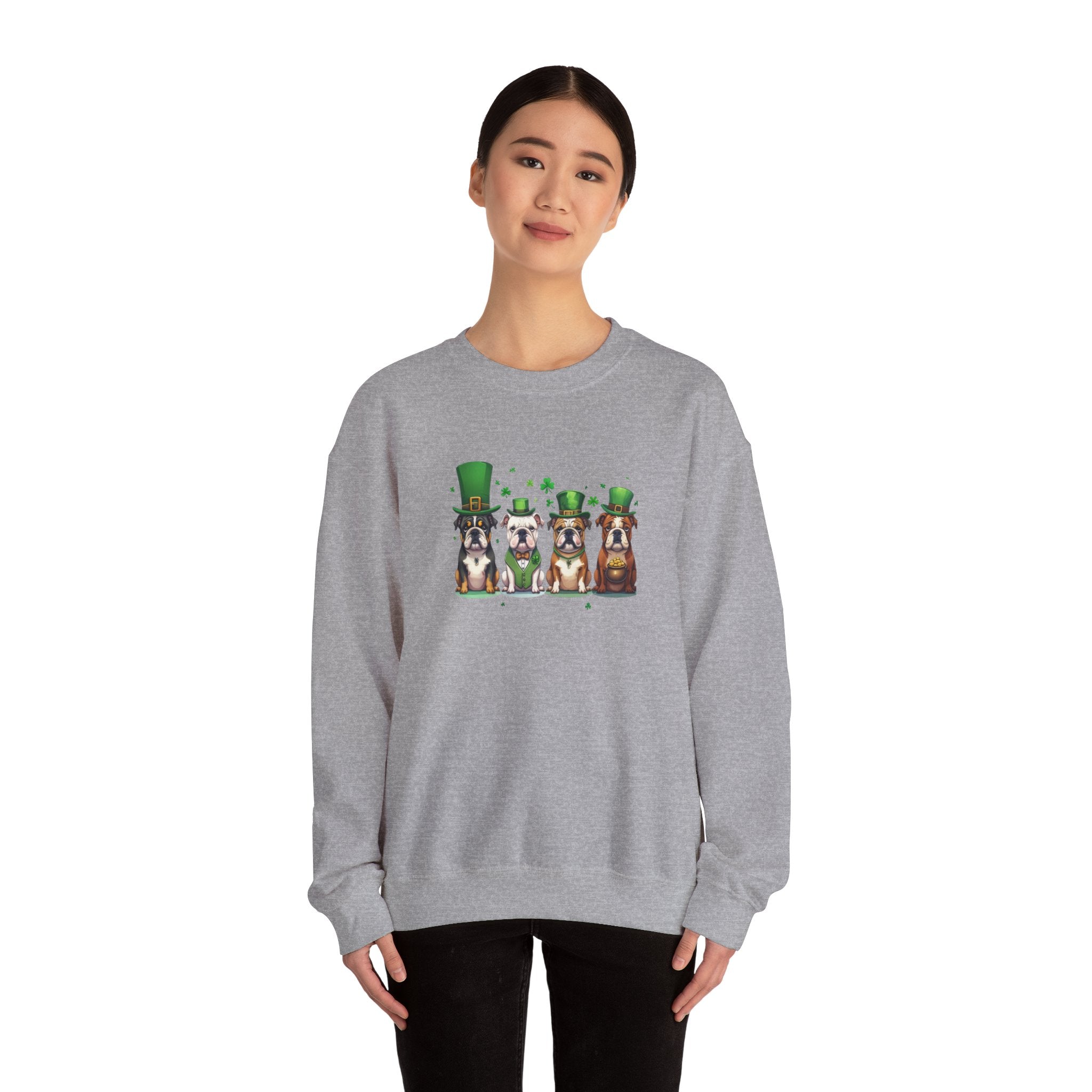 Tipsy Bully St. Patrick's Day Sweatshirt: Leprechauns (English)