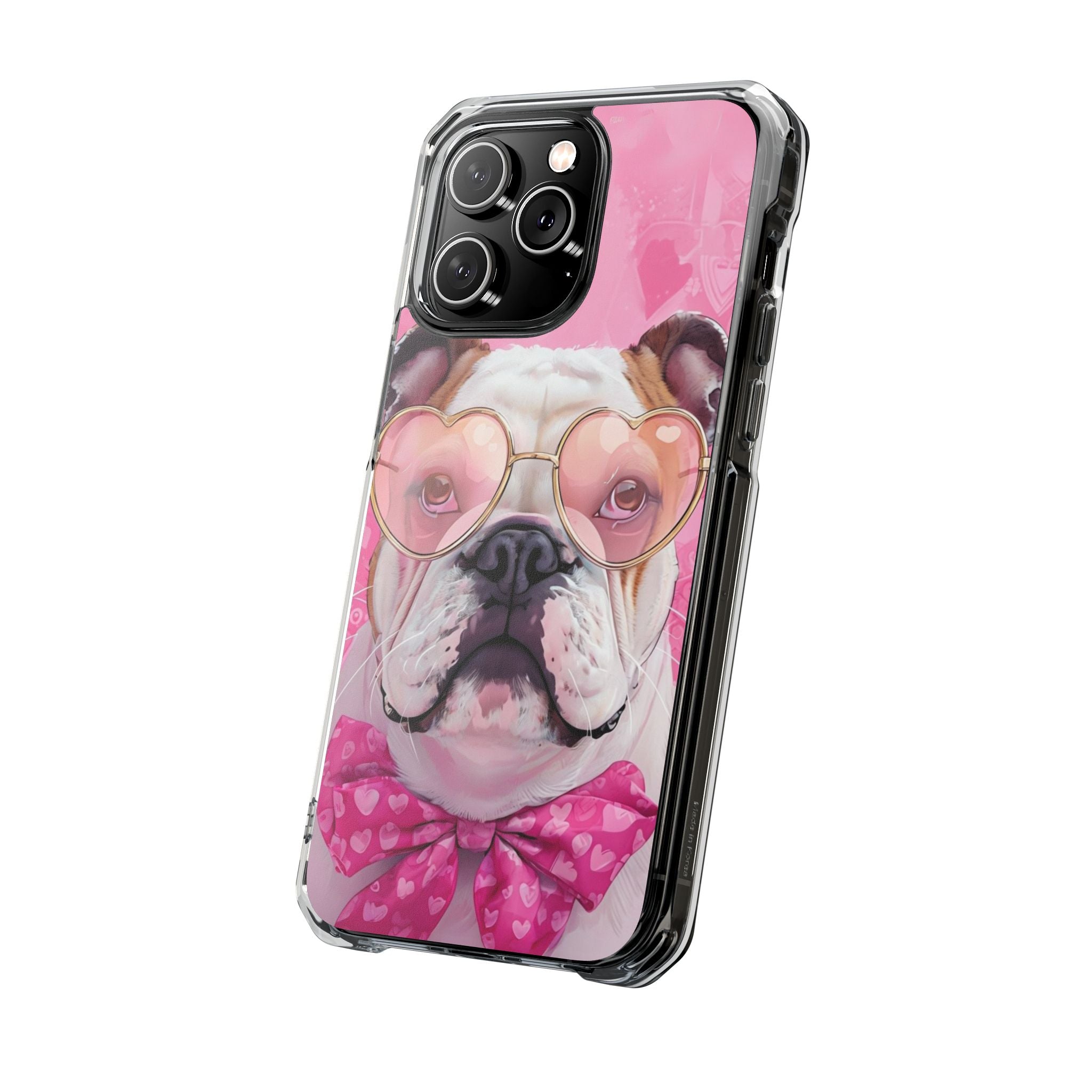 Puppy Love Protection Valentine's Day Phone Case (White/English)