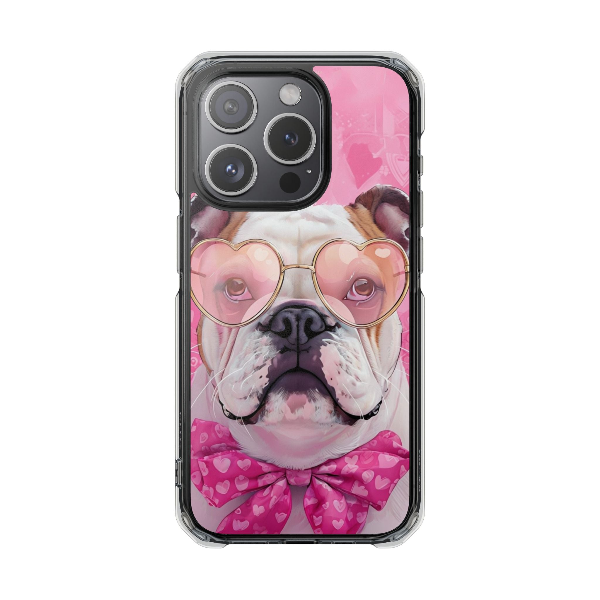 Puppy Love Protection Valentine's Day Phone Case (White/English)