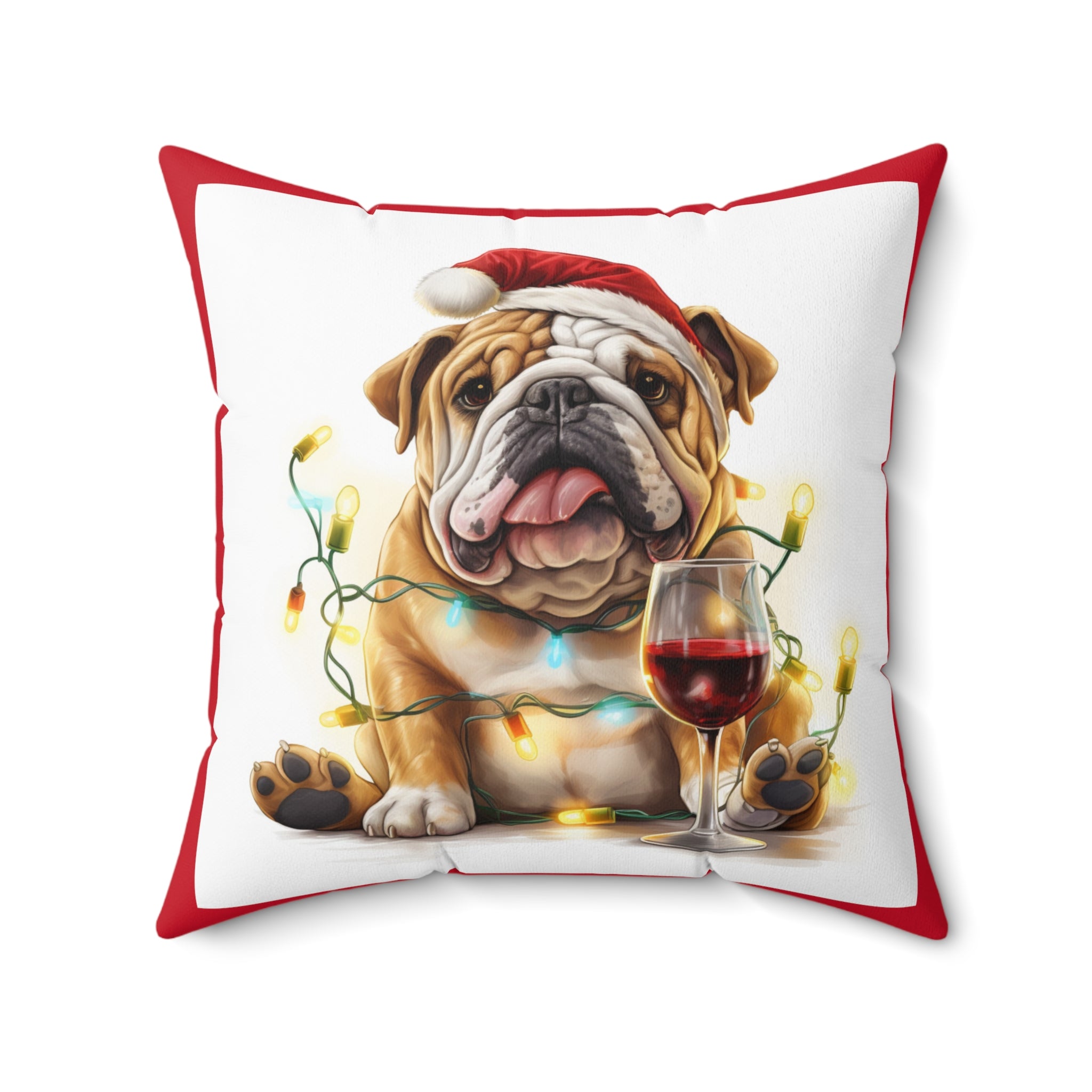 Tipsy Bully Holiday Pillow (Brown English)