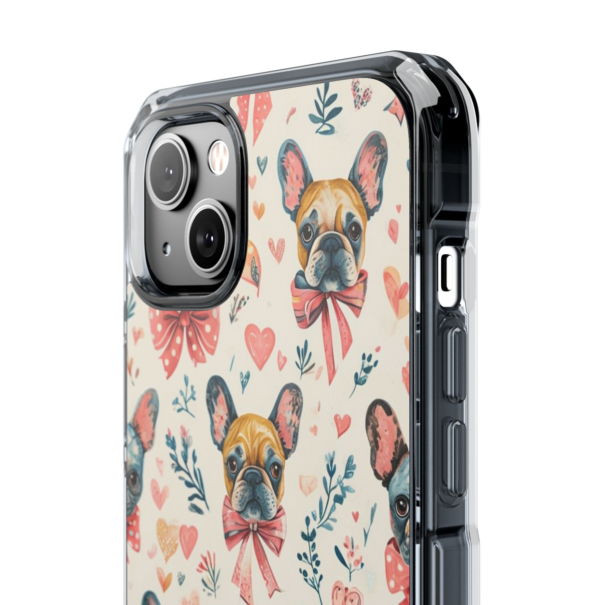 Puppy Love Protection Phone Case (Coquette/French)