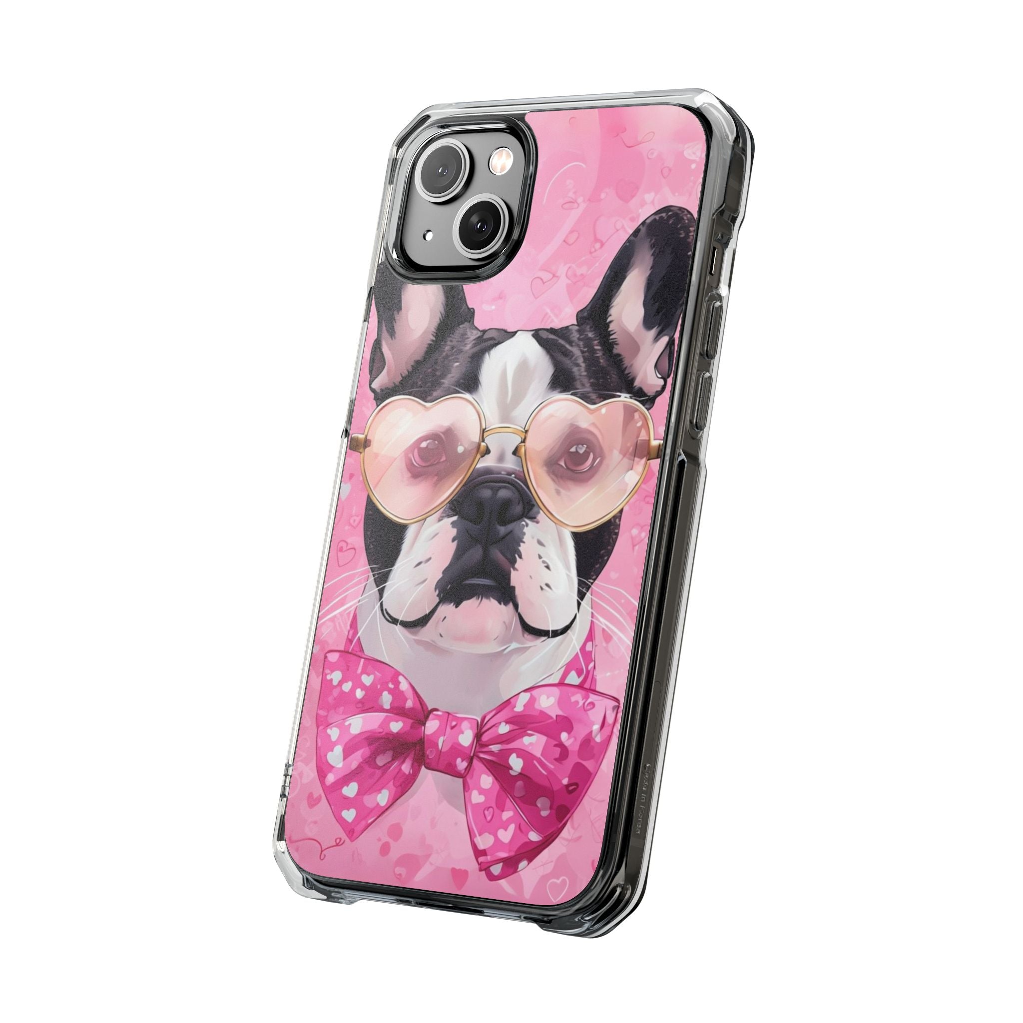 Puppy Love Protection Valentine's Day Phone Case (French)