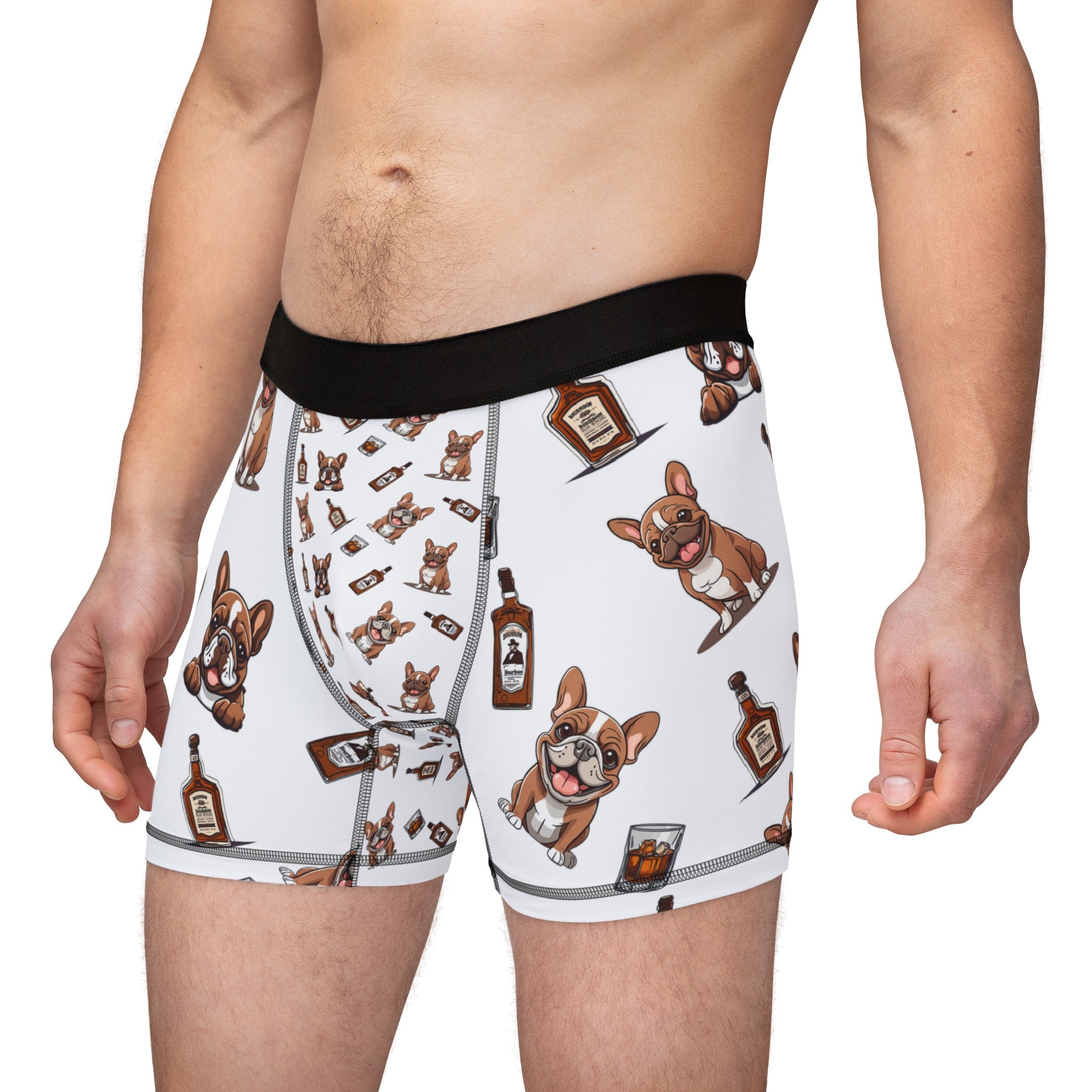 Tipsy Bully Bulldogs & Bourbon Men's Underwear (French/Brown)