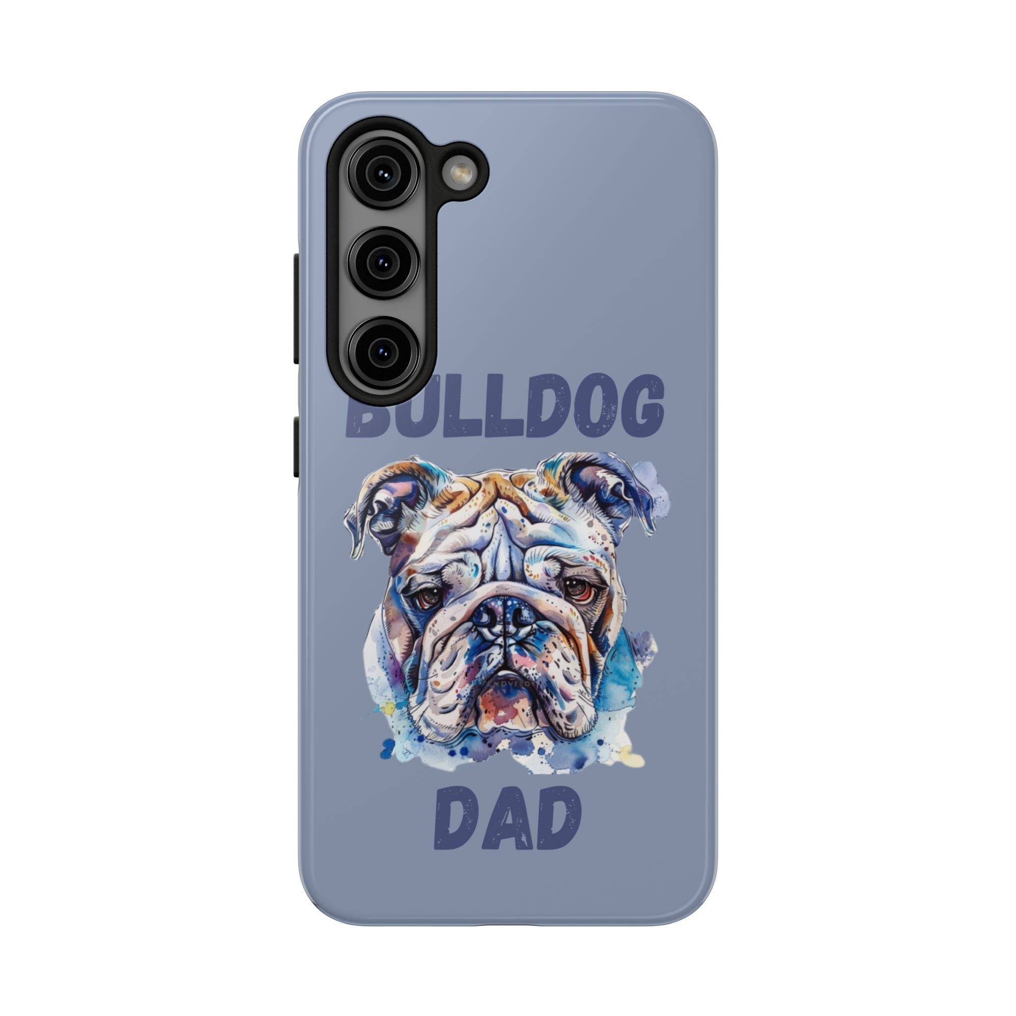 Bulldog Dad iPhone Cases (English/Watercolor) New