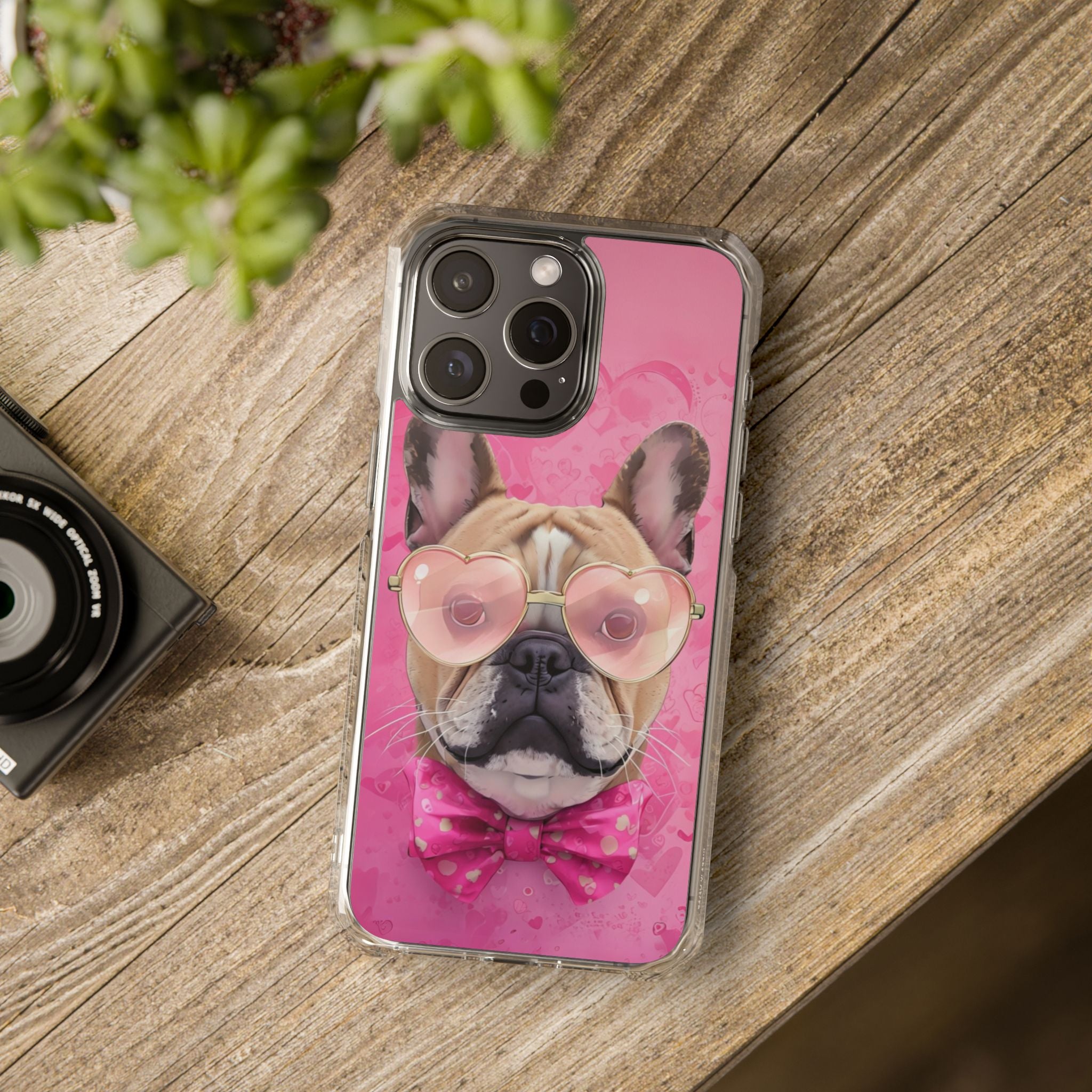 Puppy Love Protection Valentine's Day Phone Case (French)