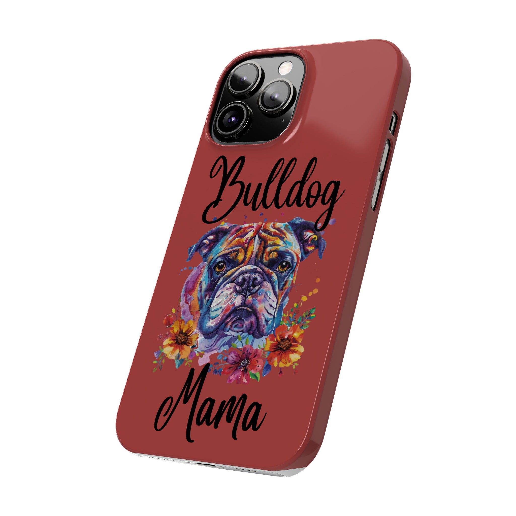 Bulldog iPhone Cases (Engish/Watercolor)