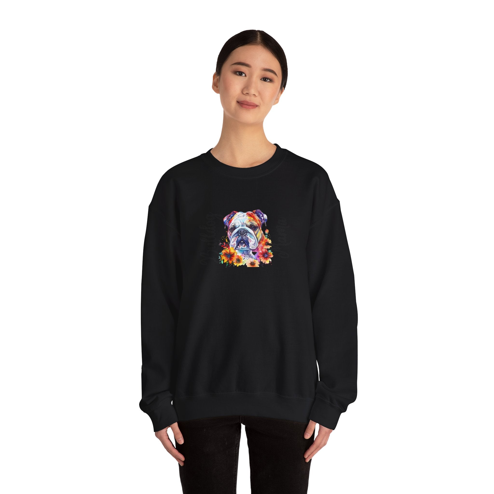 "Bulldog Mama" crew neck sweatshirt (English)