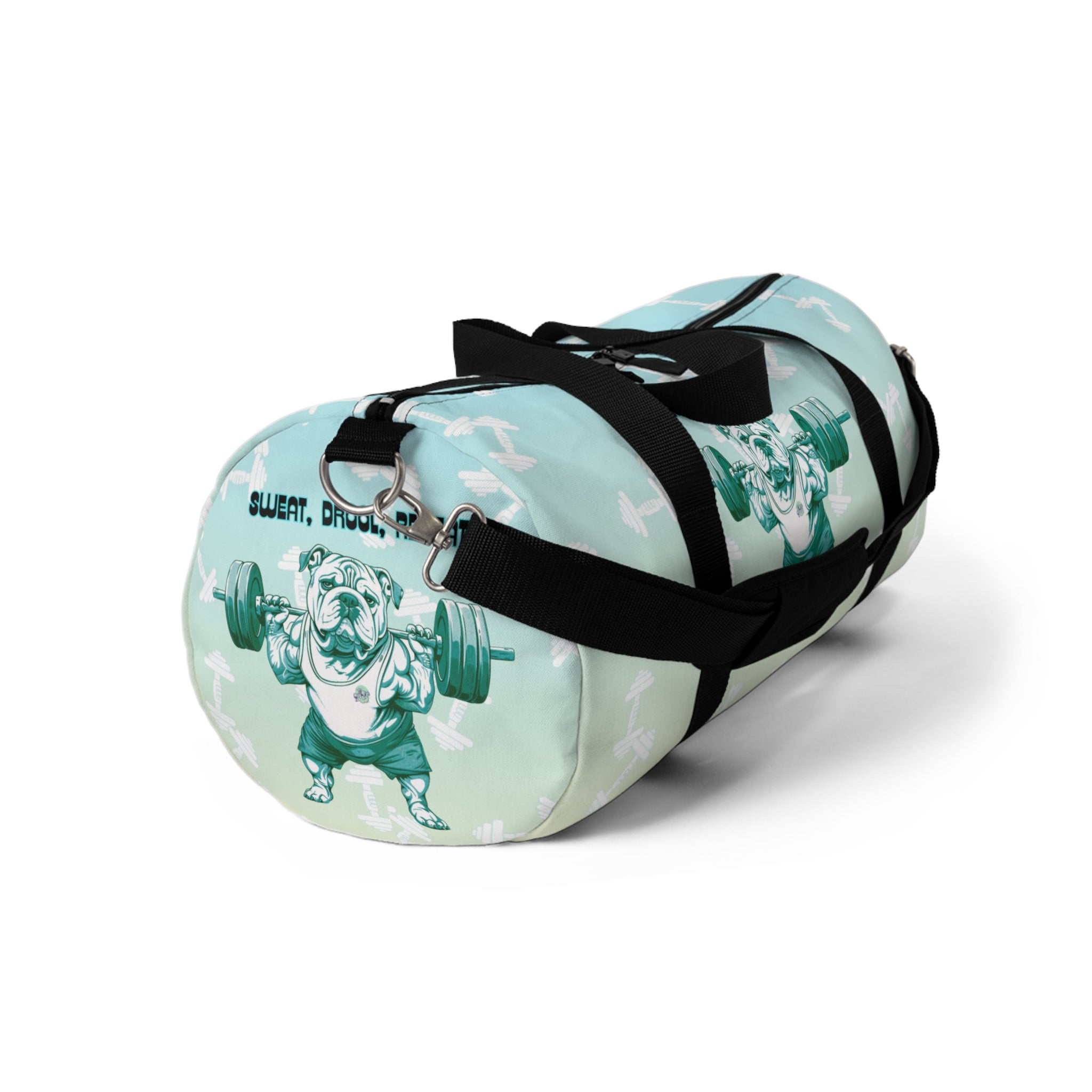 Tipsy Bully Ripped Bulldog Gym Bag (English/Green)