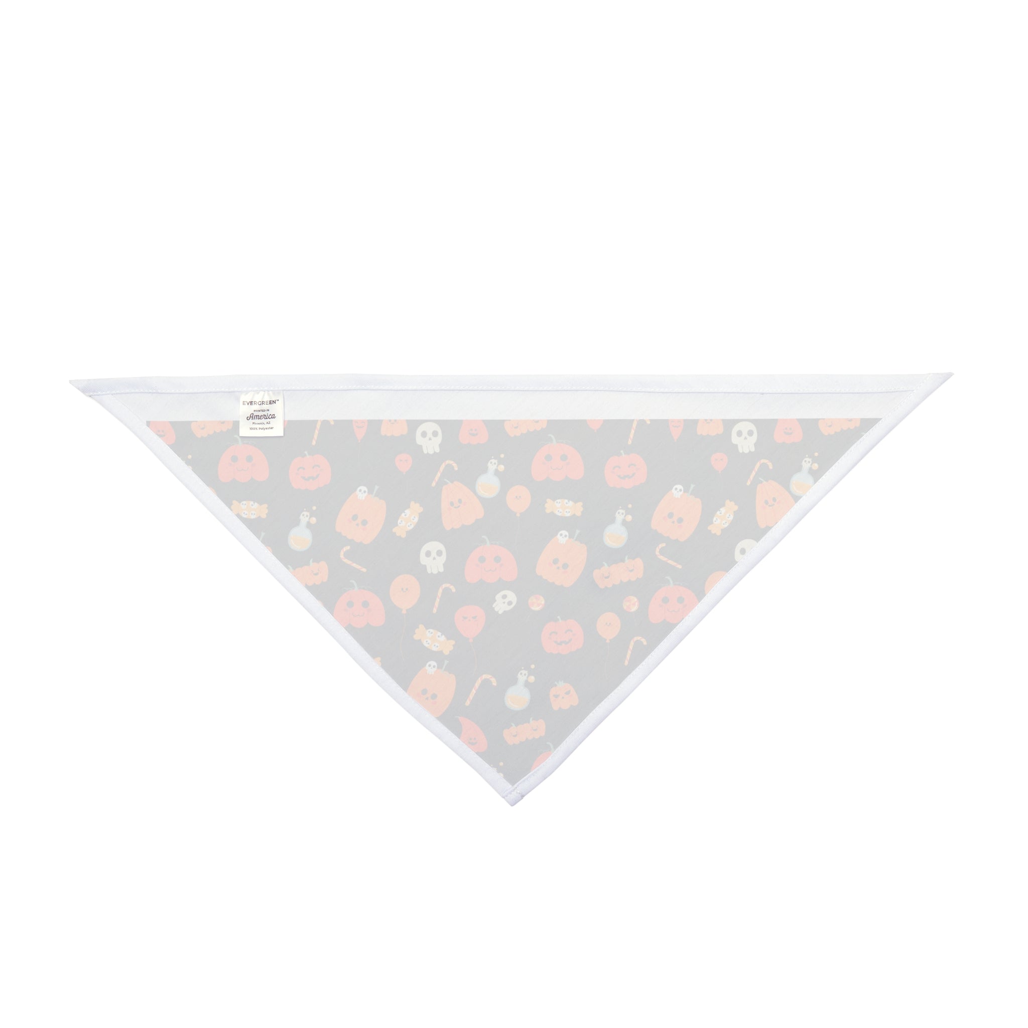 Halloween Bulldog Bandana (English/French/Black/Pumpkins)