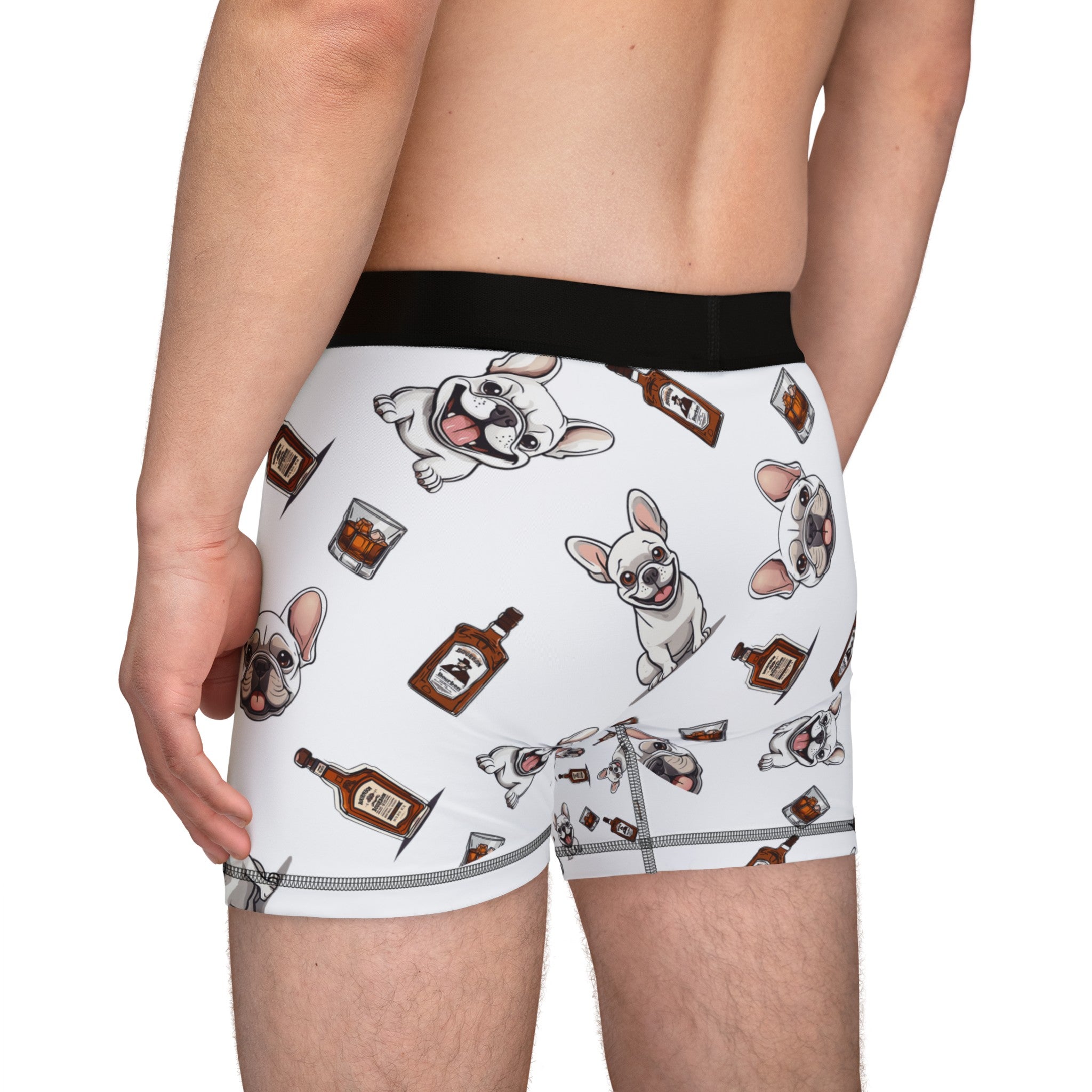 Tipsy Bully Bulldogs & Bourbon Men's Underwear (French/White)