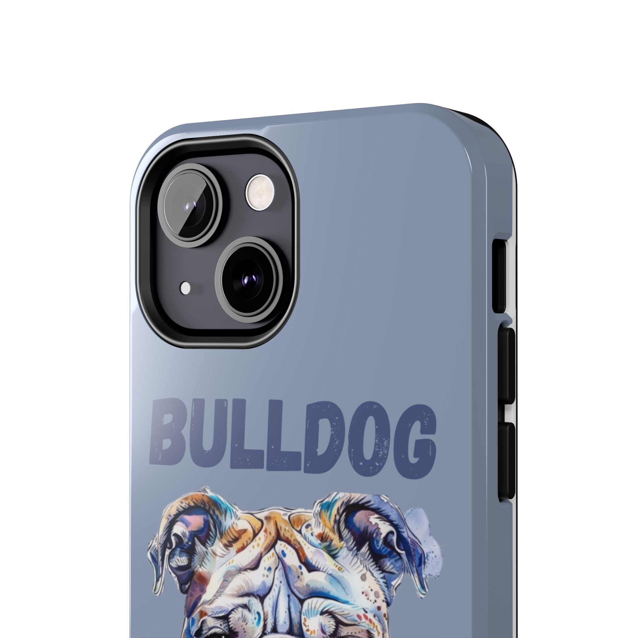 Bulldog Dad iPhone Cases (English/Watercolor) New