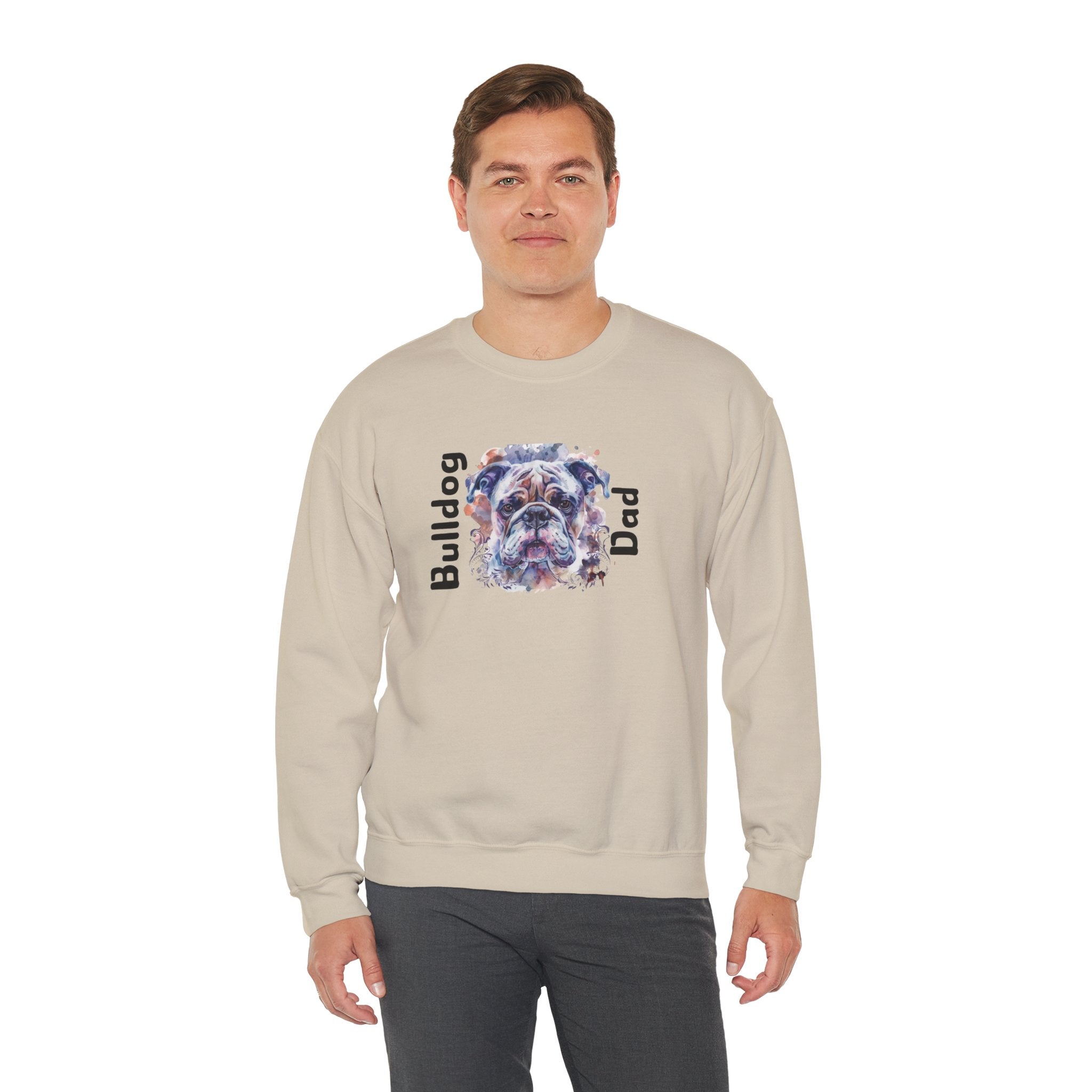 Bulldog Dad crew neck sweatshirt (English)