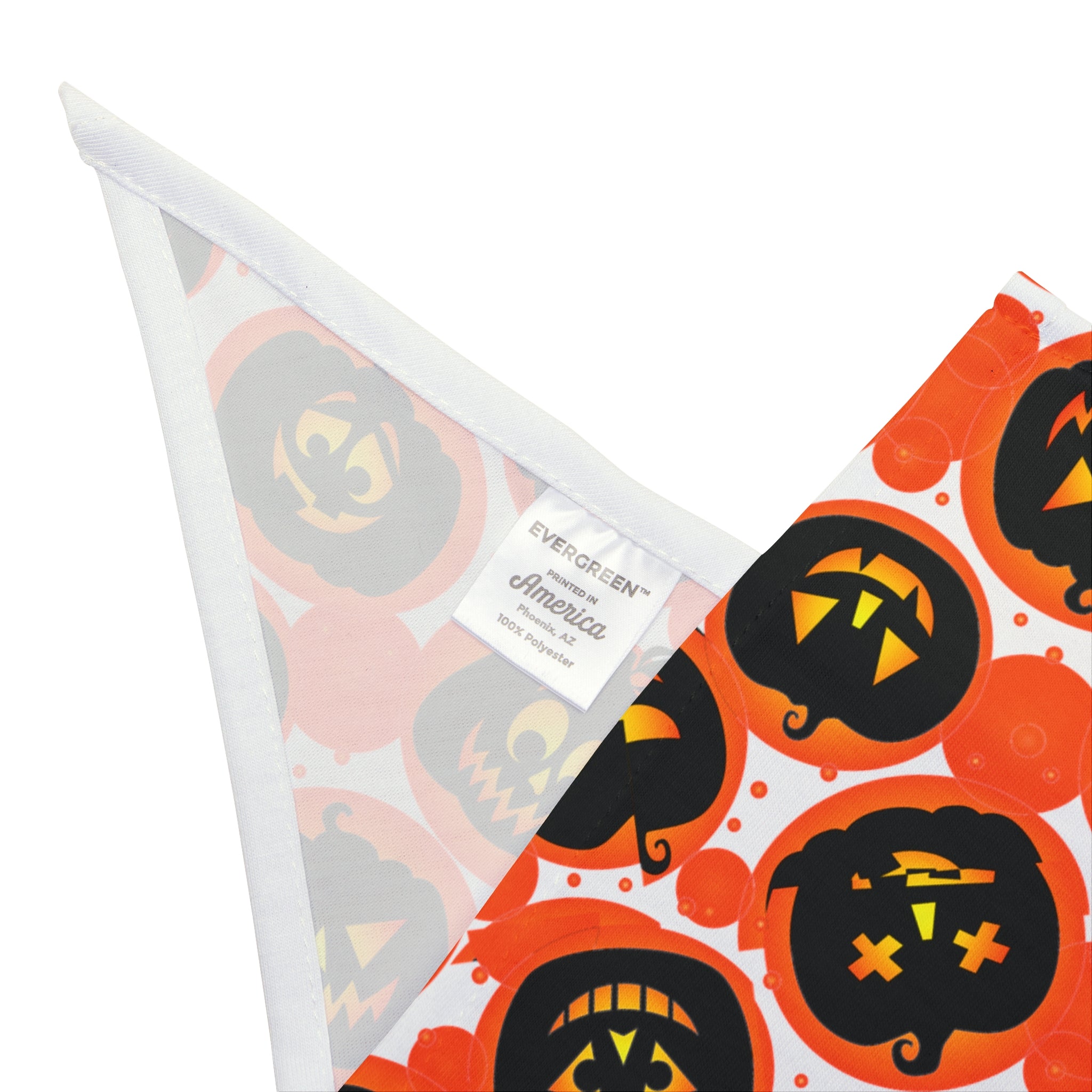 Halloween Bulldog Bandana (English/French/Black/Jack-o-Lanterns)