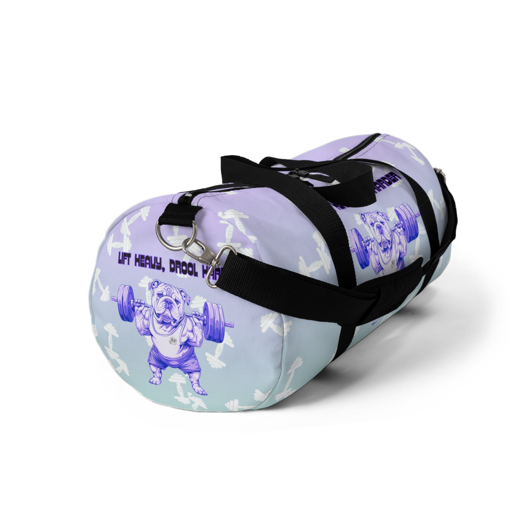 Tipsy Bully Ripped Bulldog Gym Bag (English/Purple)