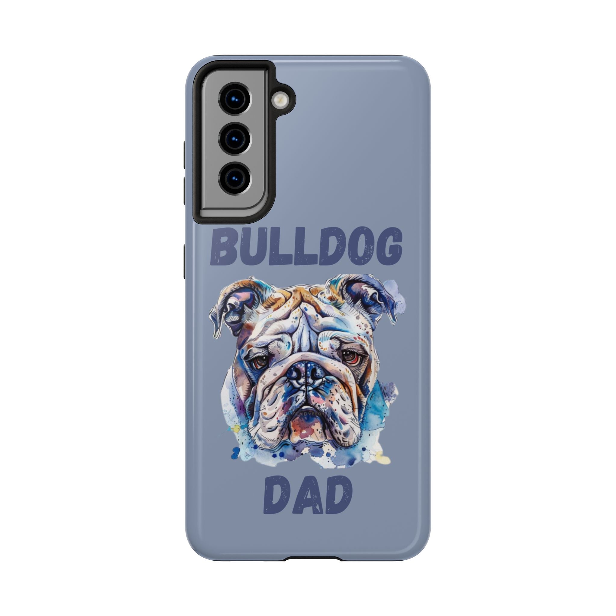 Bulldog Dad iPhone Cases (English/Watercolor) New
