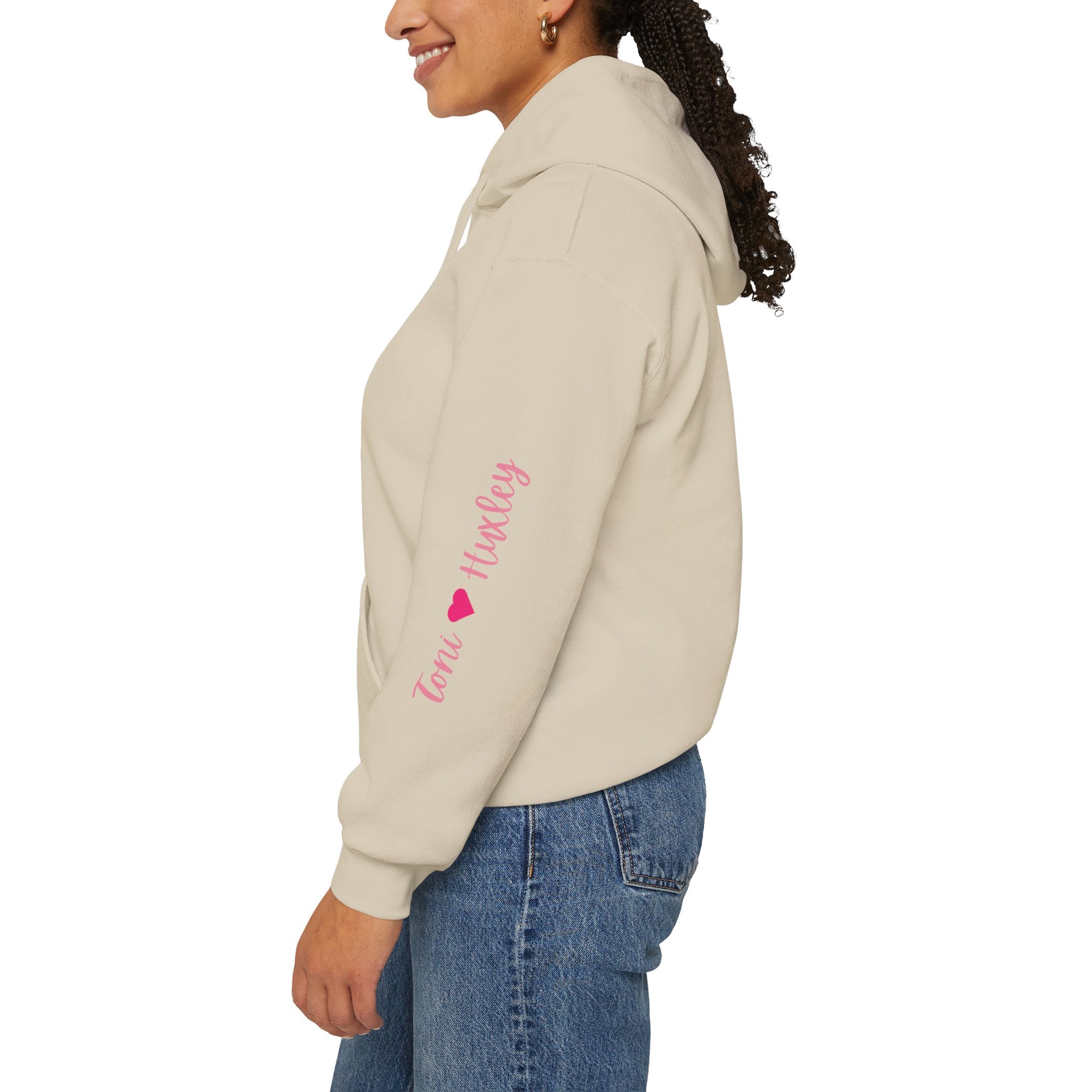 Personalized Paw-fect Love Valentine’s Unisex Heavy Blend™ Hooded Sweatshirt (English)