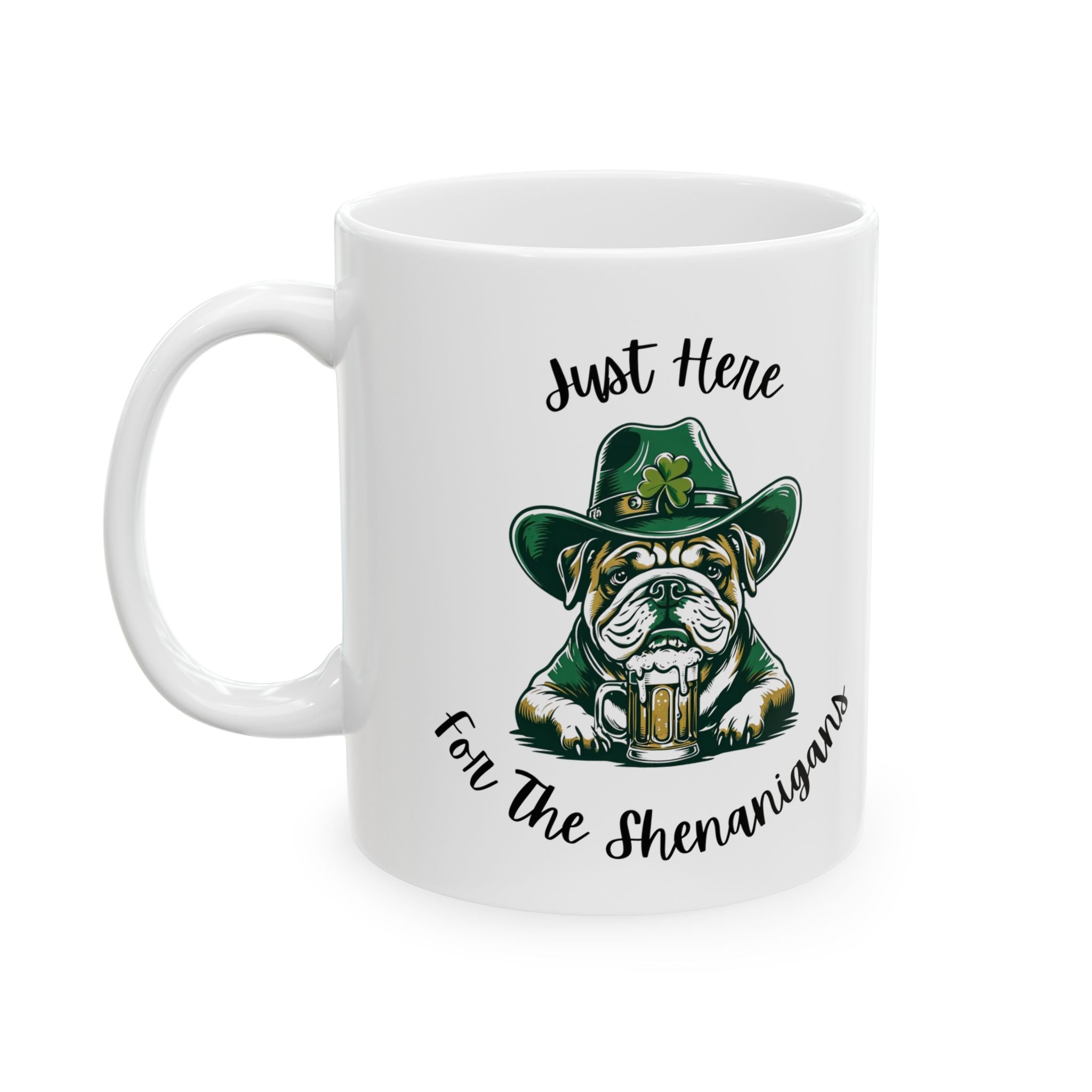 Bulldog St. Patrick's Day Coffee Mug (English)