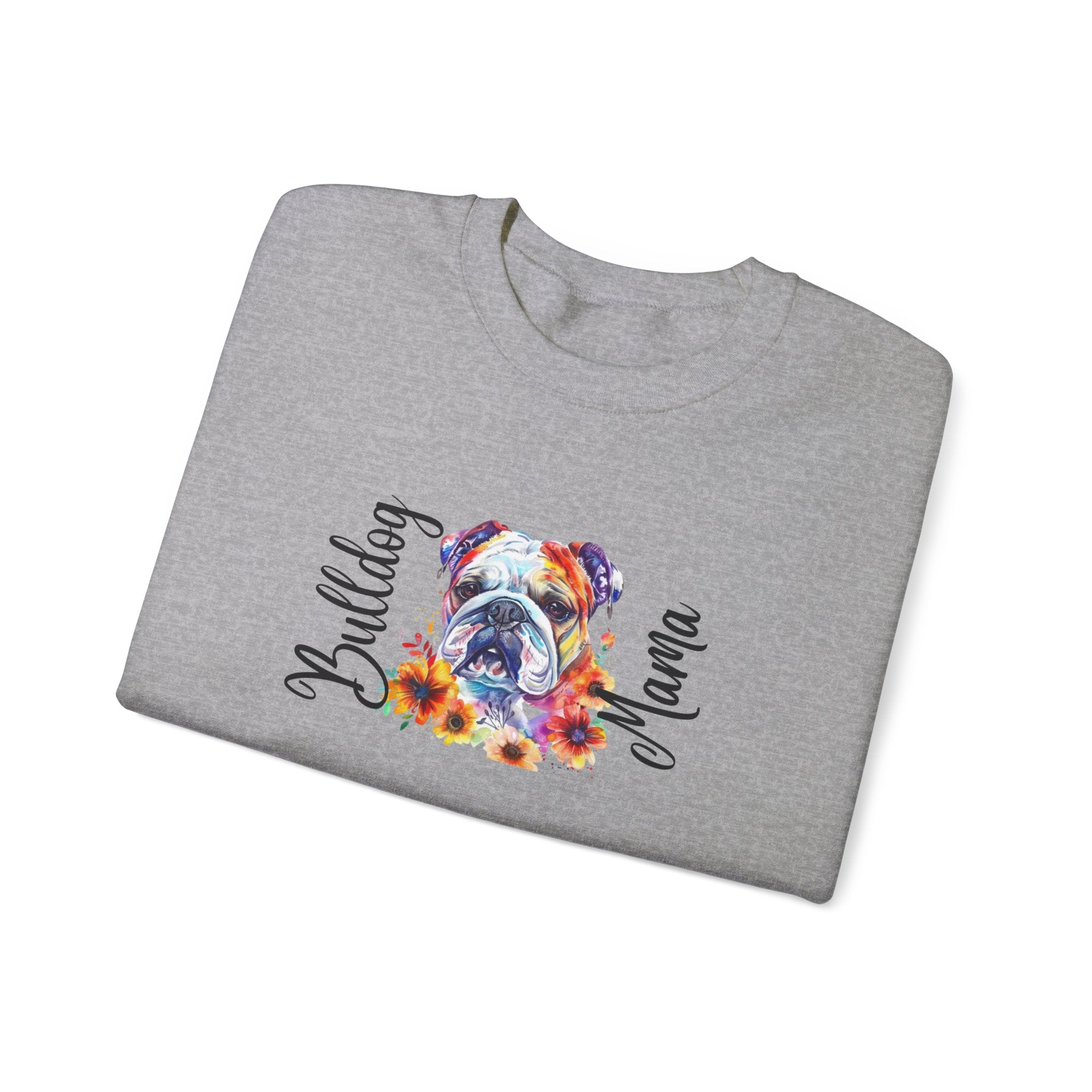 "Bulldog Mama" crew neck sweatshirt (English)