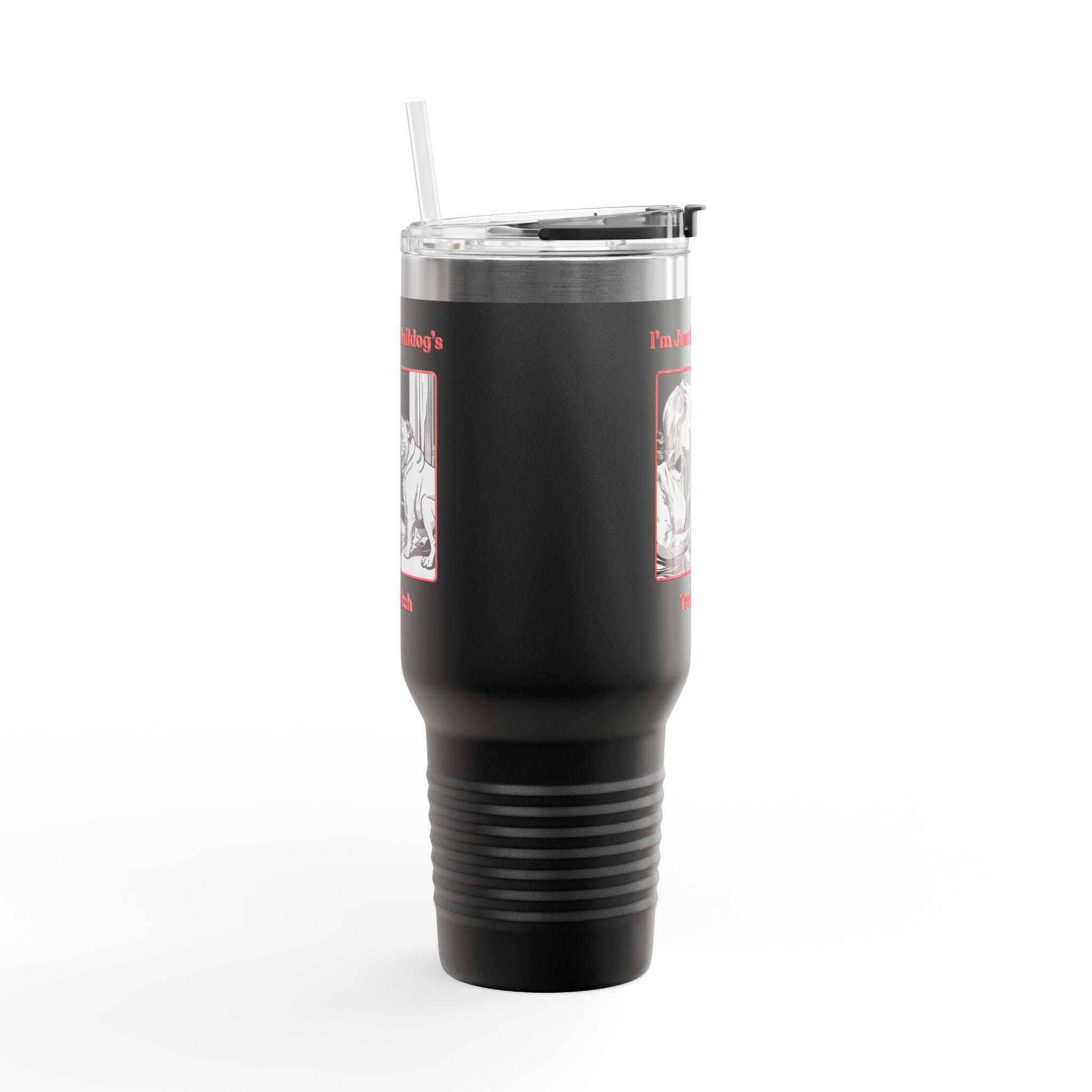 Treat Bitch 40oz Insulated Travel Mug (English)