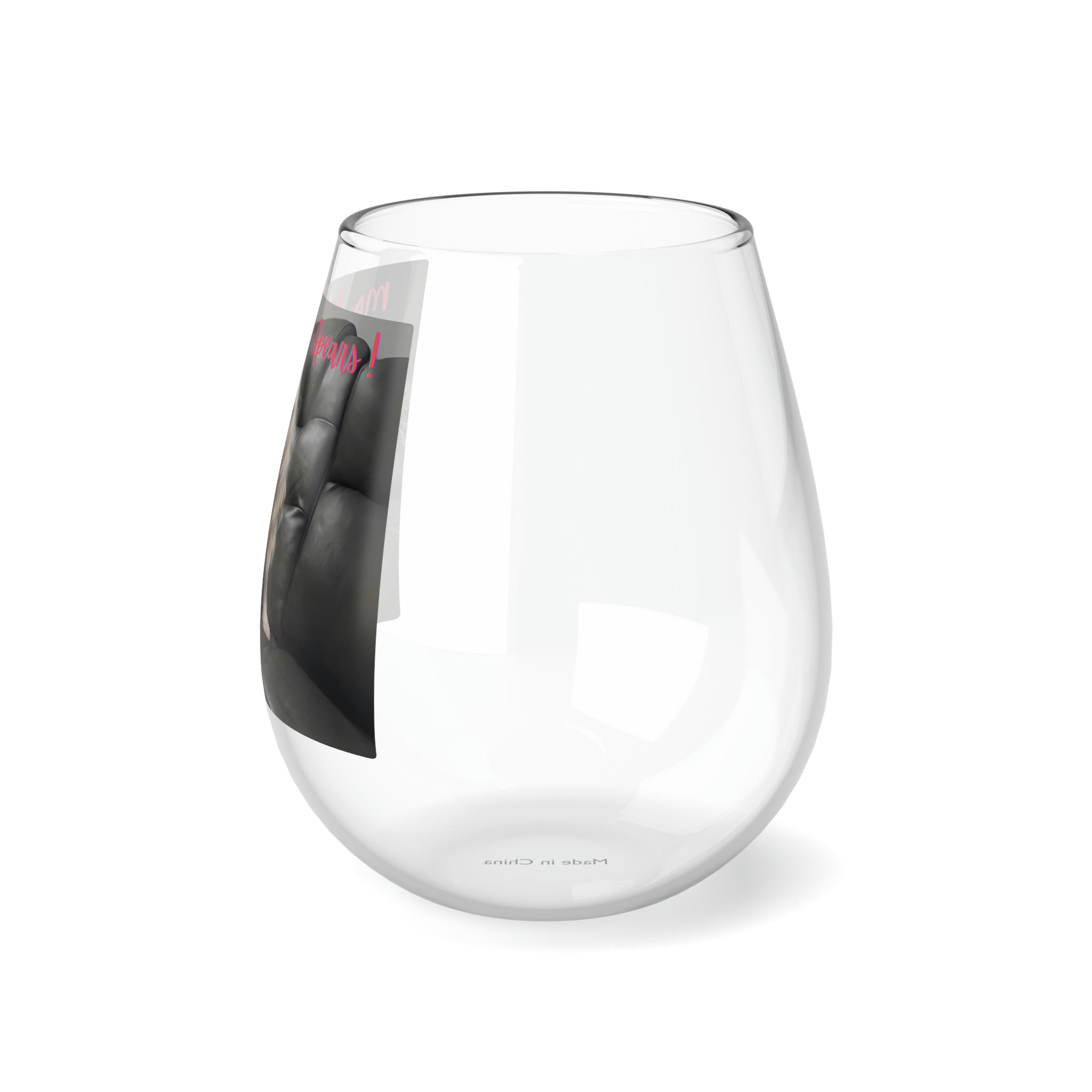 Tipsy Bully Customizable Stemless Wine Glass (Mootzie)