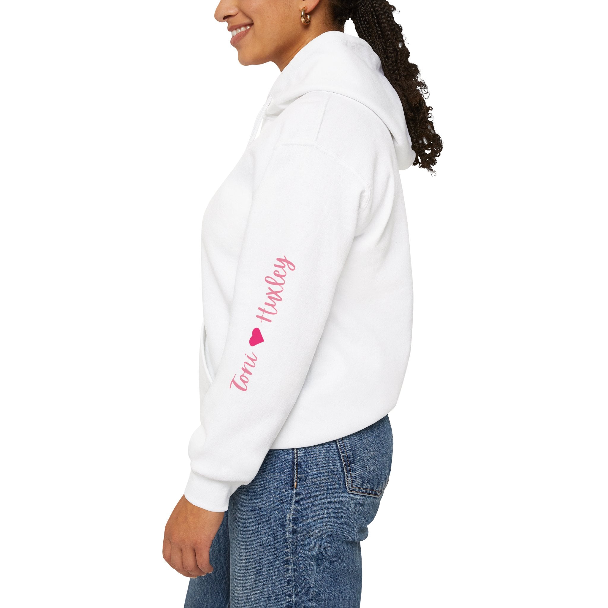 Personalized Paw-fect Love Valentine’s Unisex Heavy Blend™ Hooded Sweatshirt (English)