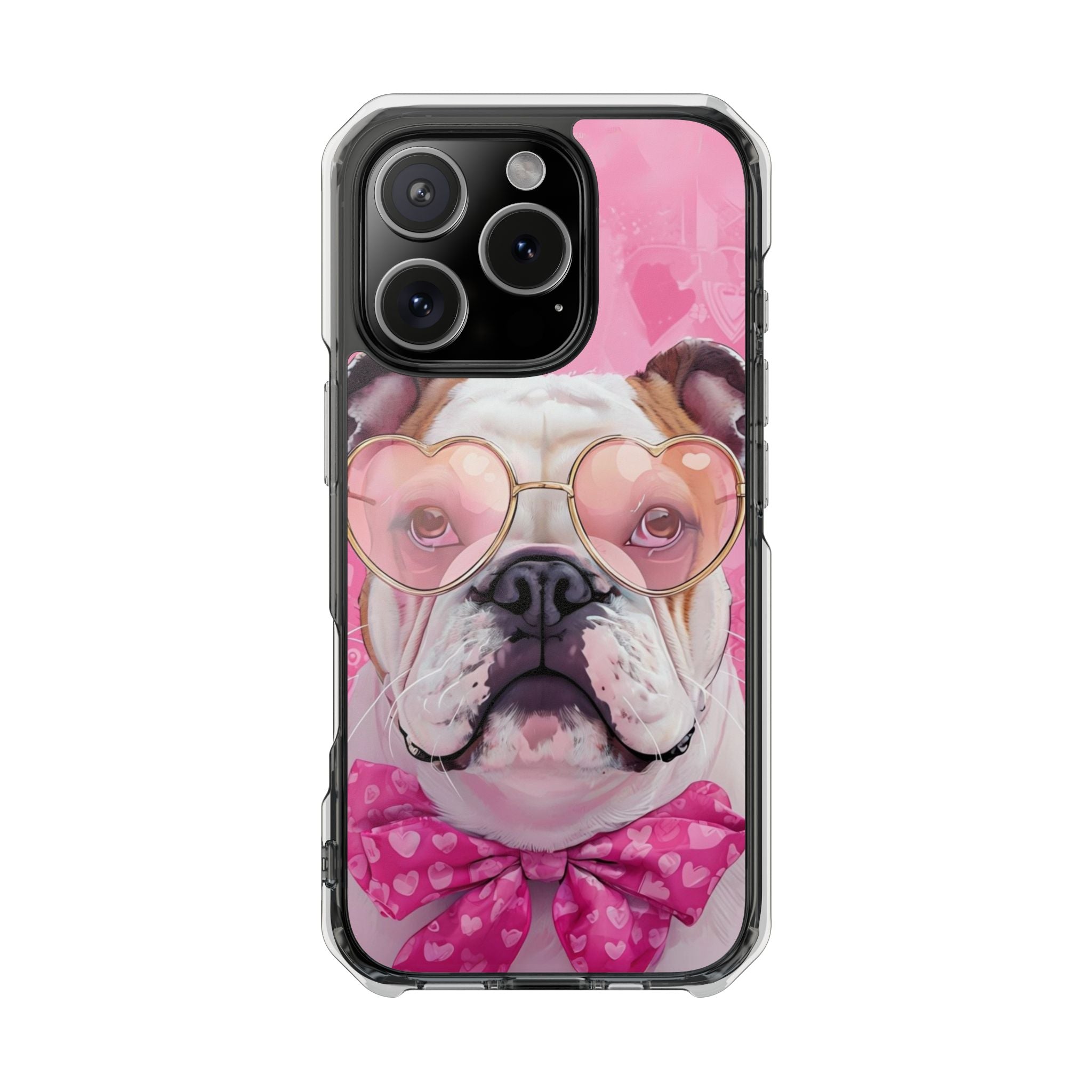 Puppy Love Protection Valentine's Day Phone Case (White/English)