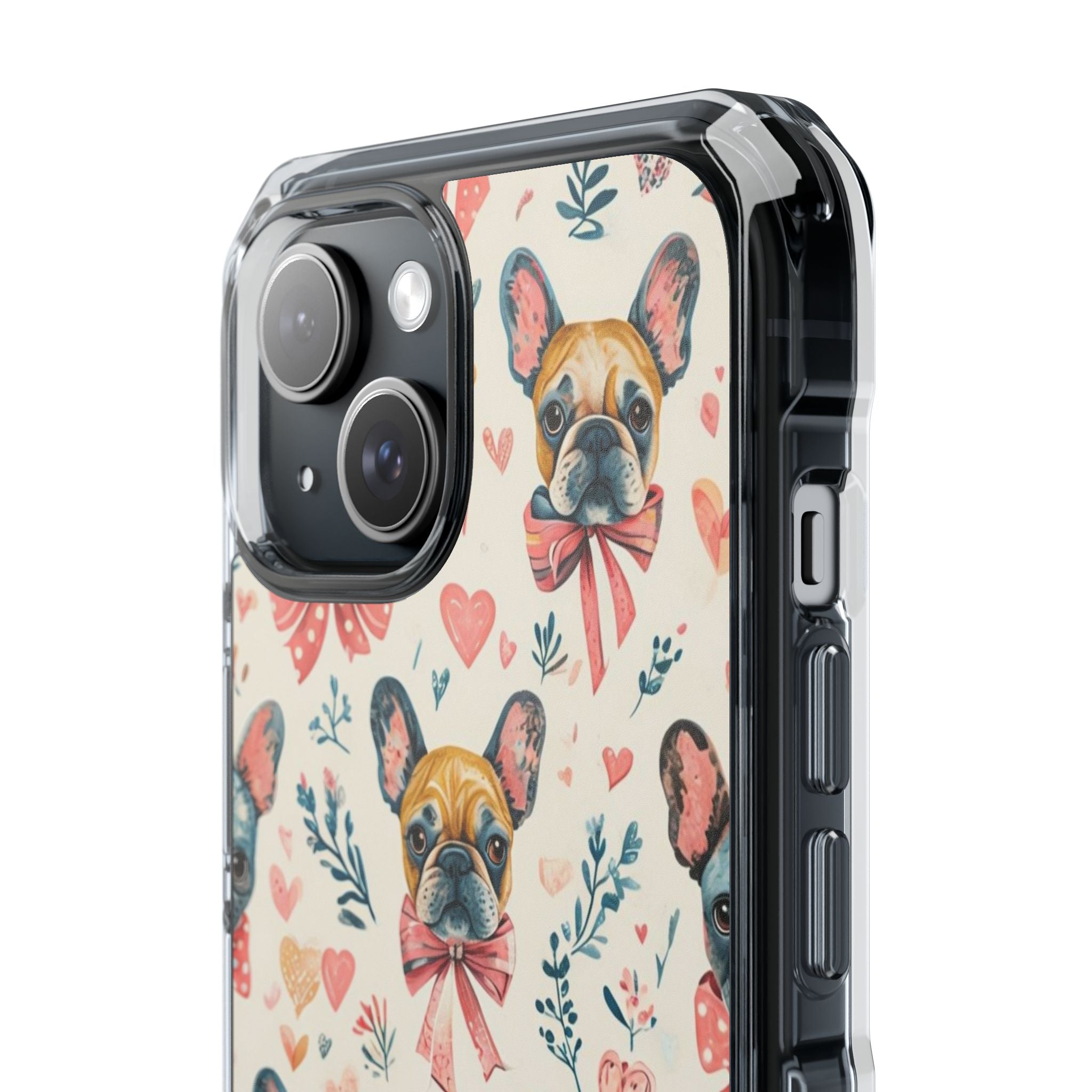 Puppy Love Protection Phone Case (Coquette/French)