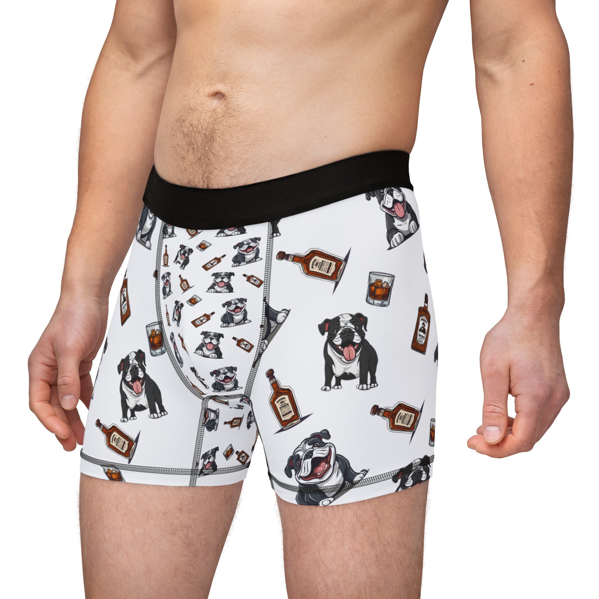 Tipsy Bully Bulldogs & Bourbon Men's Underwear (English/Black)