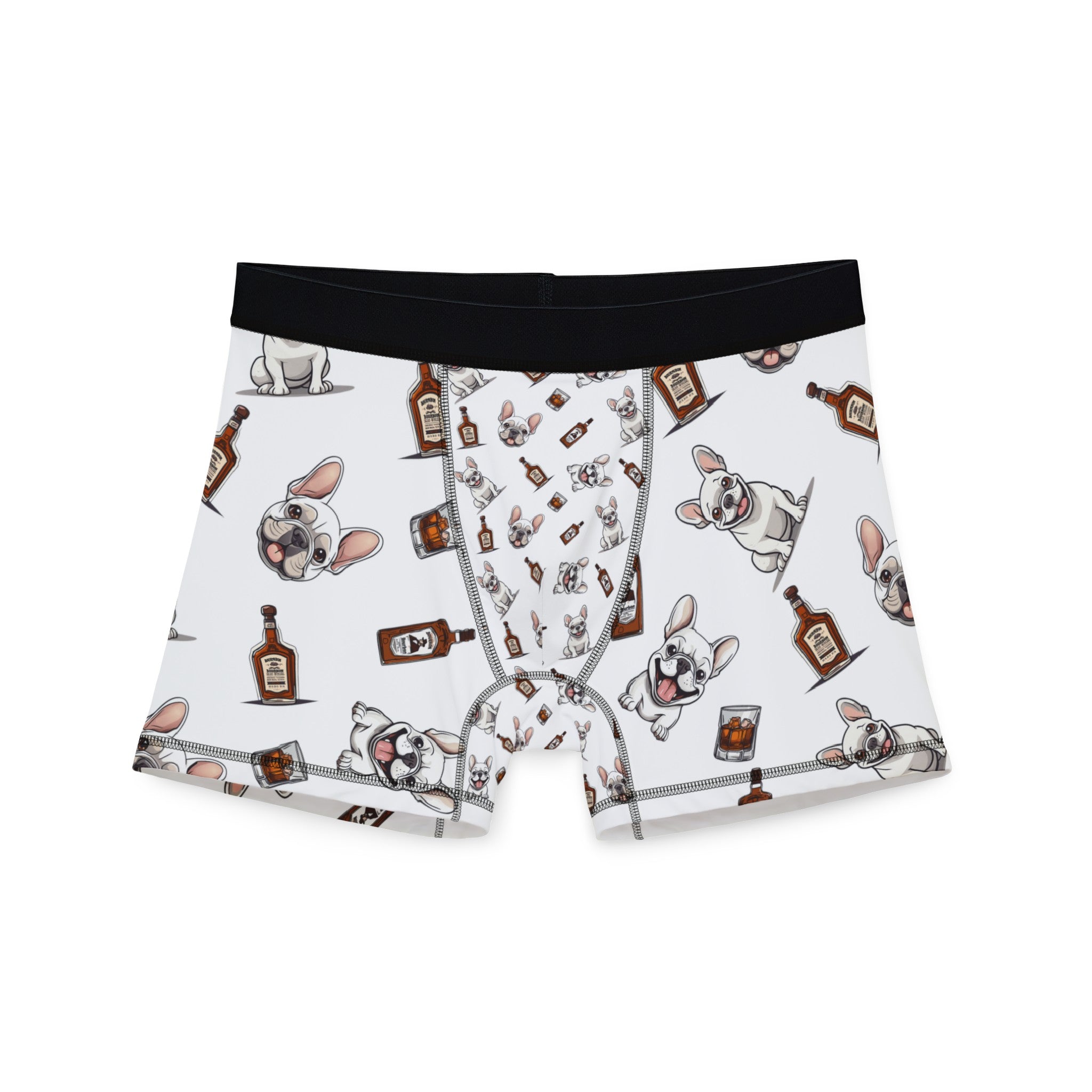 Tipsy Bully Bulldogs & Bourbon Men's Underwear (French/White)