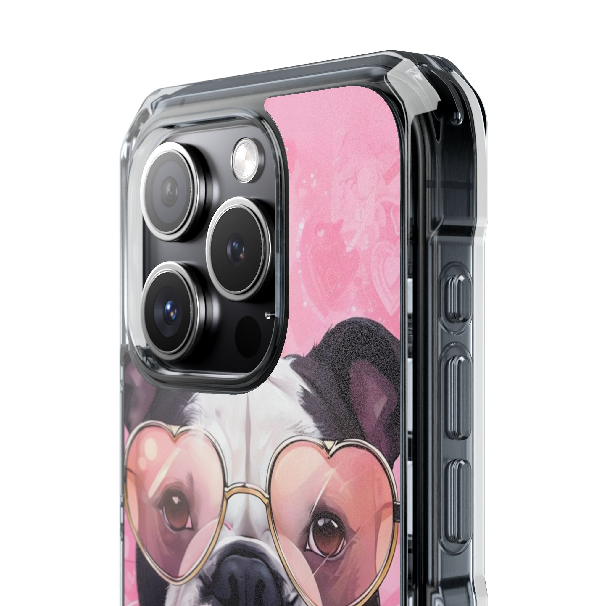 Puppy Love Valentine's Day Protection Phone Case (Black/English)