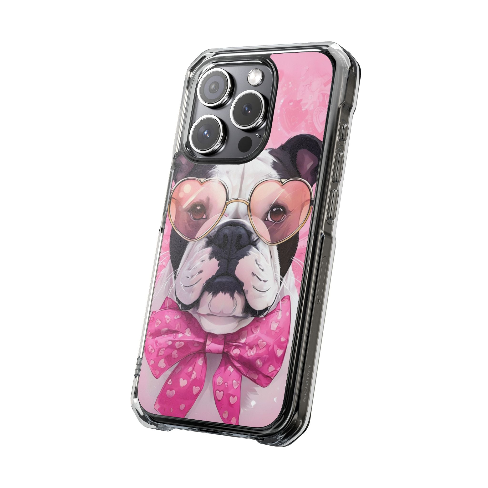 Puppy Love Valentine's Day Protection Phone Case (Black/English)