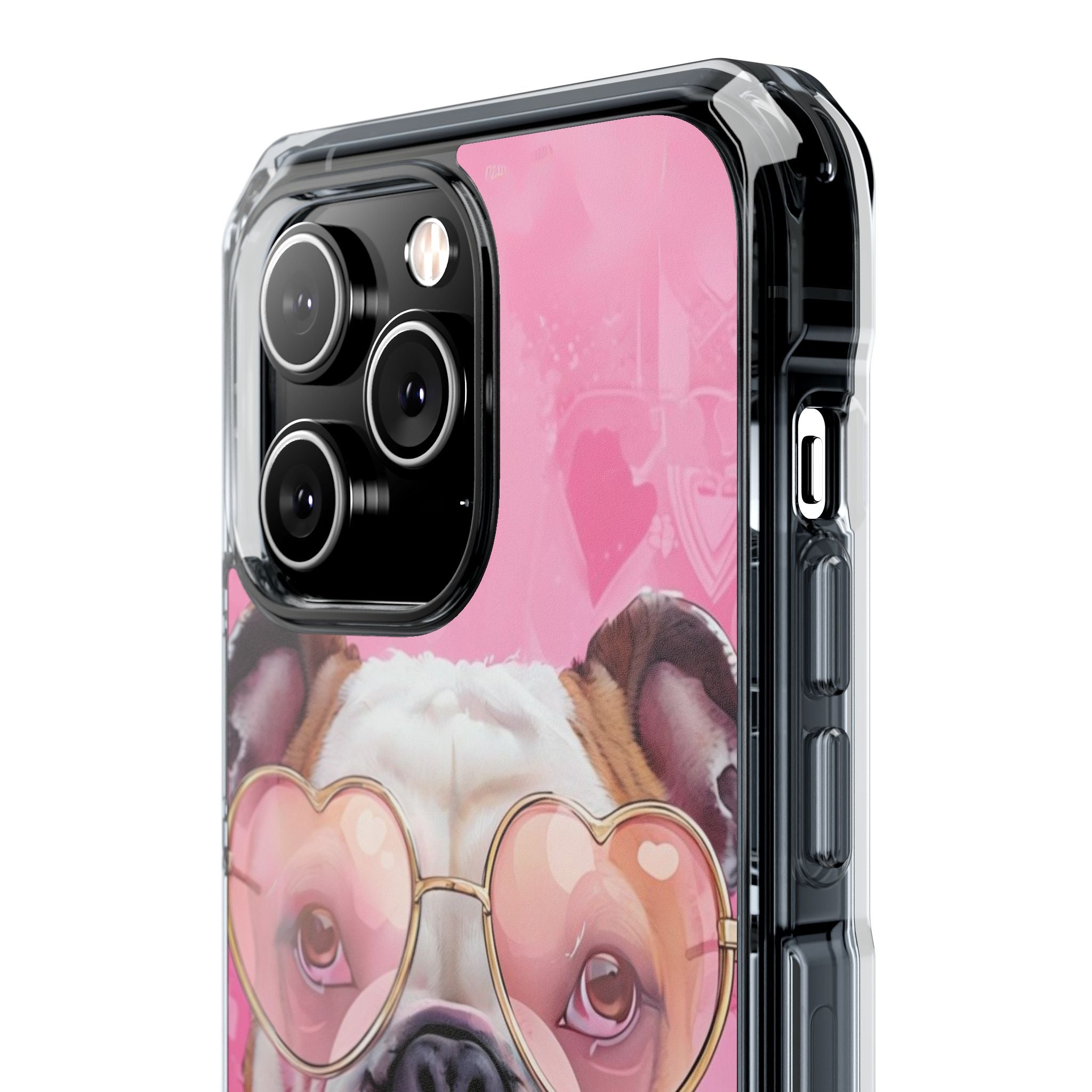 Puppy Love Protection Valentine's Day Phone Case (White/English)