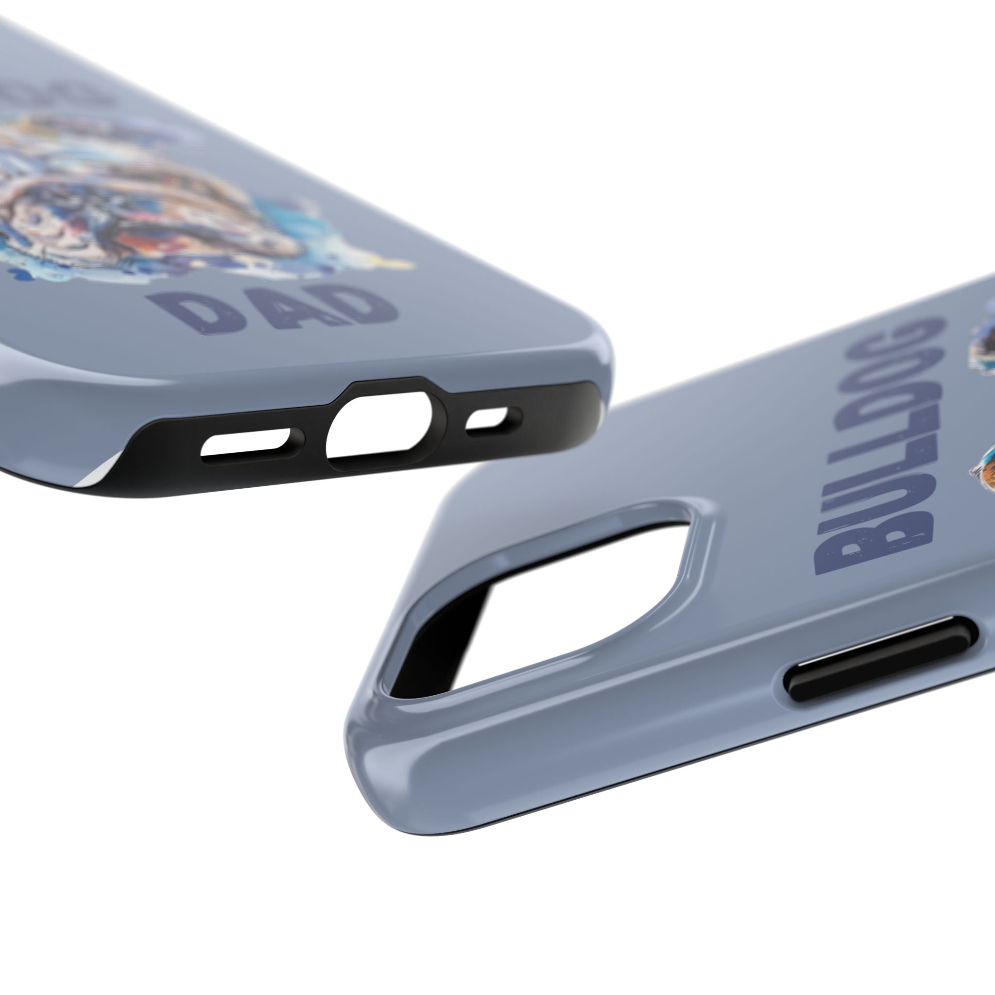 Bulldog Dad iPhone Cases (English/Watercolor) New
