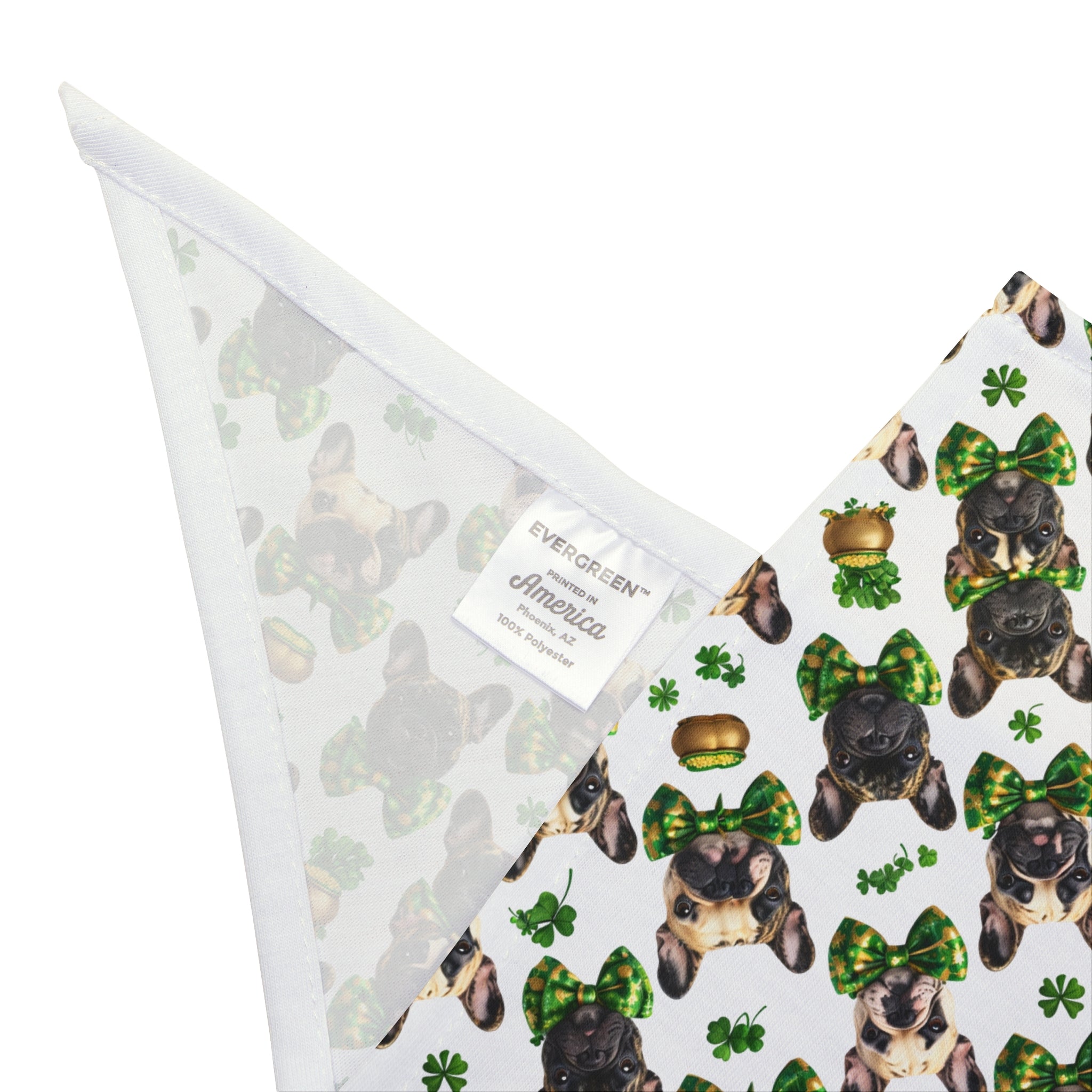 St. Patrick's Day Dog Bandana (French)