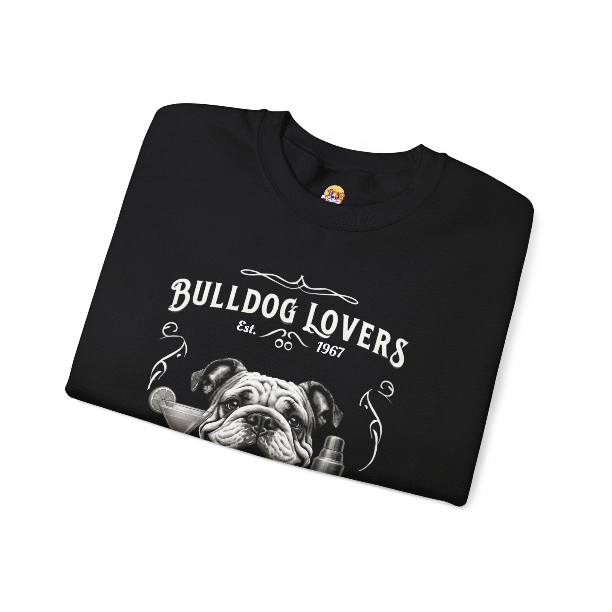 Bulldog Lovers Social Club Unisex Heavy Blend™ Crewneck Sweatshirt (English/Cocktail)