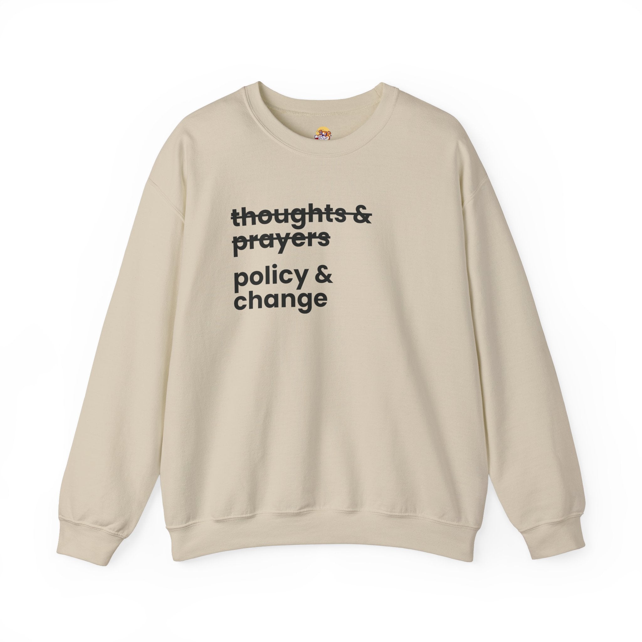 Policy & Change" Unisex Crew Neck Sweatshirt