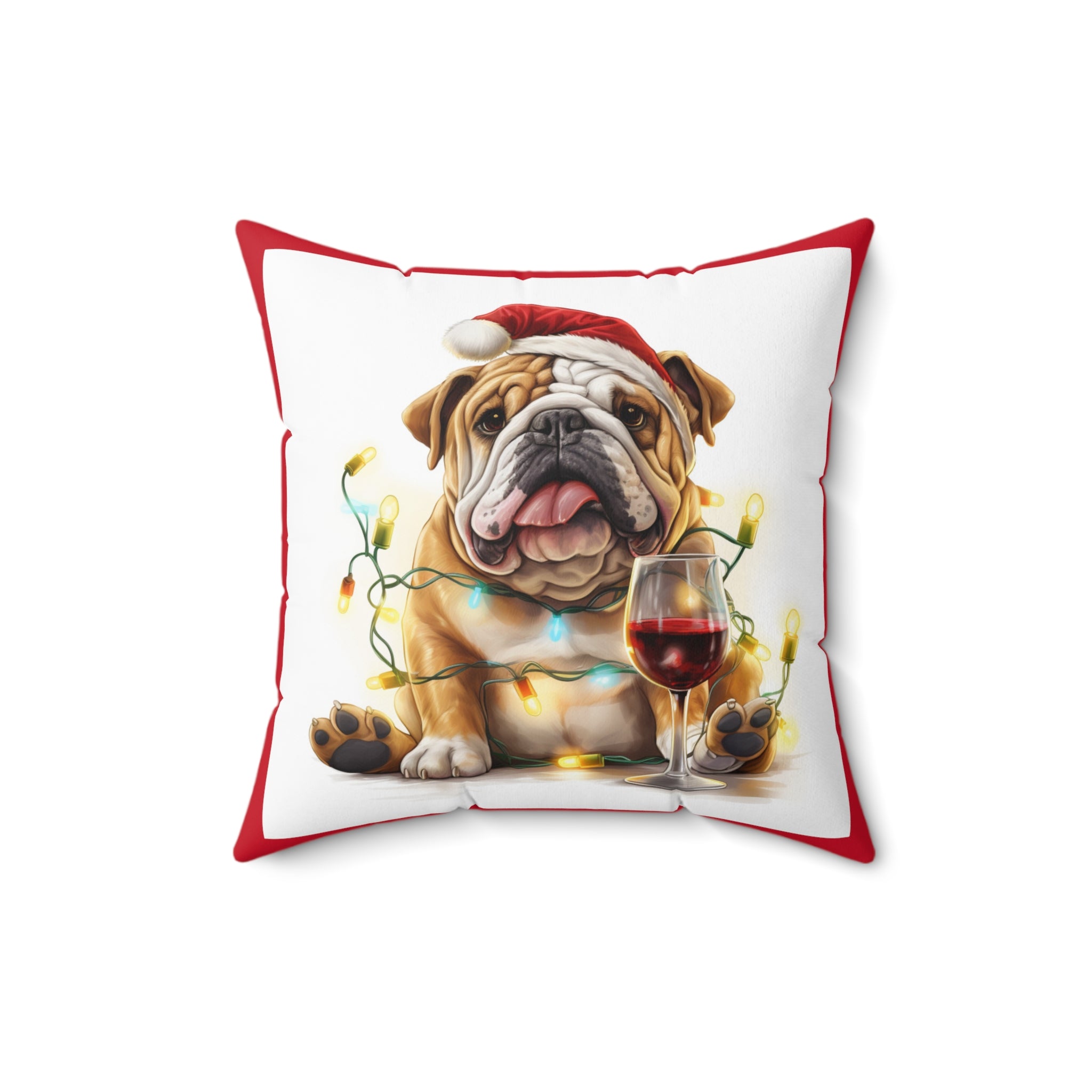 Tipsy Bully Holiday Pillow (Brown English)