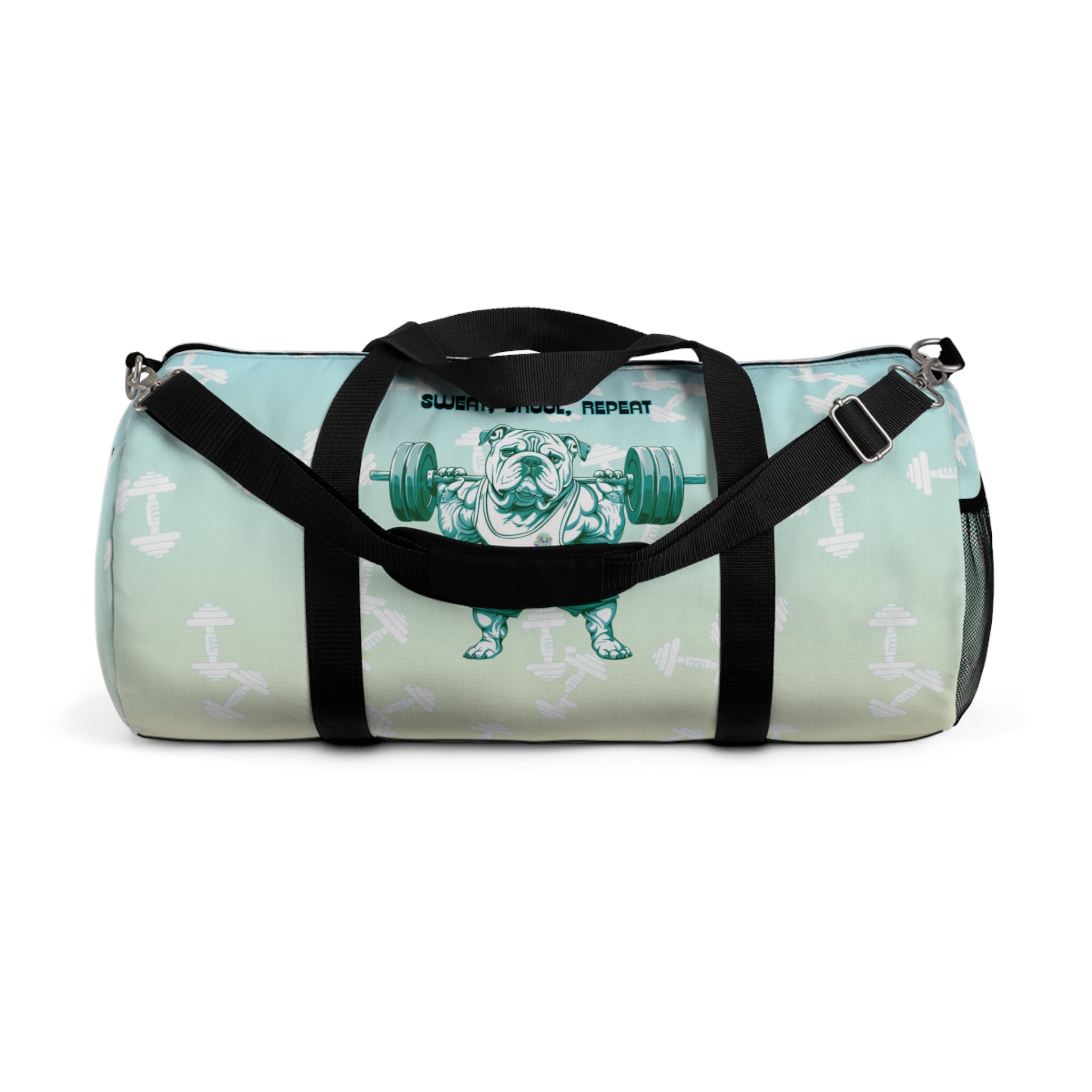 Tipsy Bully Ripped Bulldog Gym Bag (English/Green)