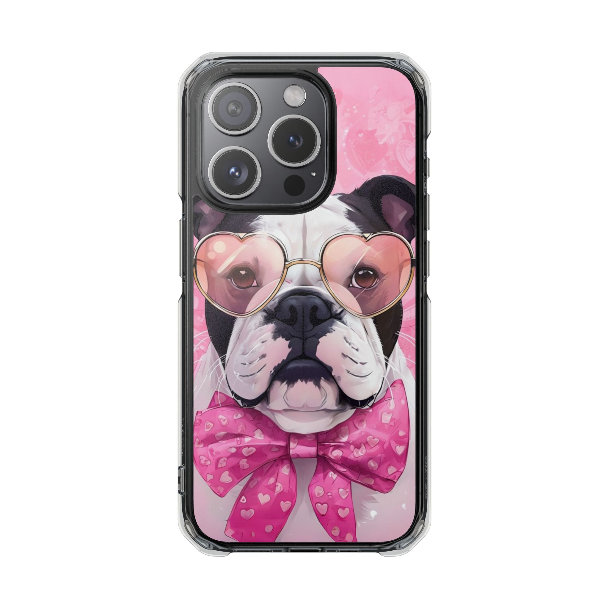 Puppy Love Valentine's Day Protection Phone Case (Black/English)