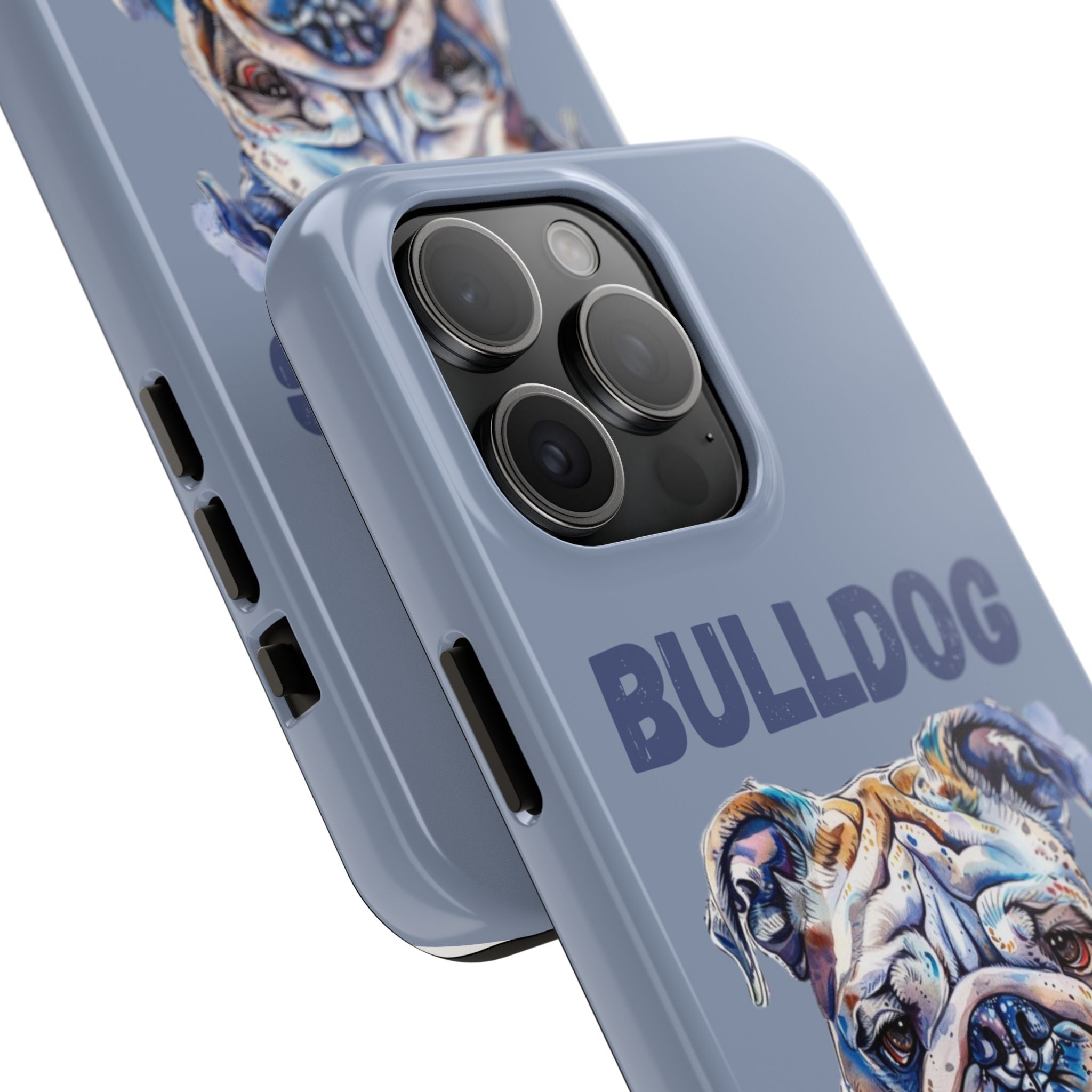 Bulldog Dad iPhone Cases (English/Watercolor) New