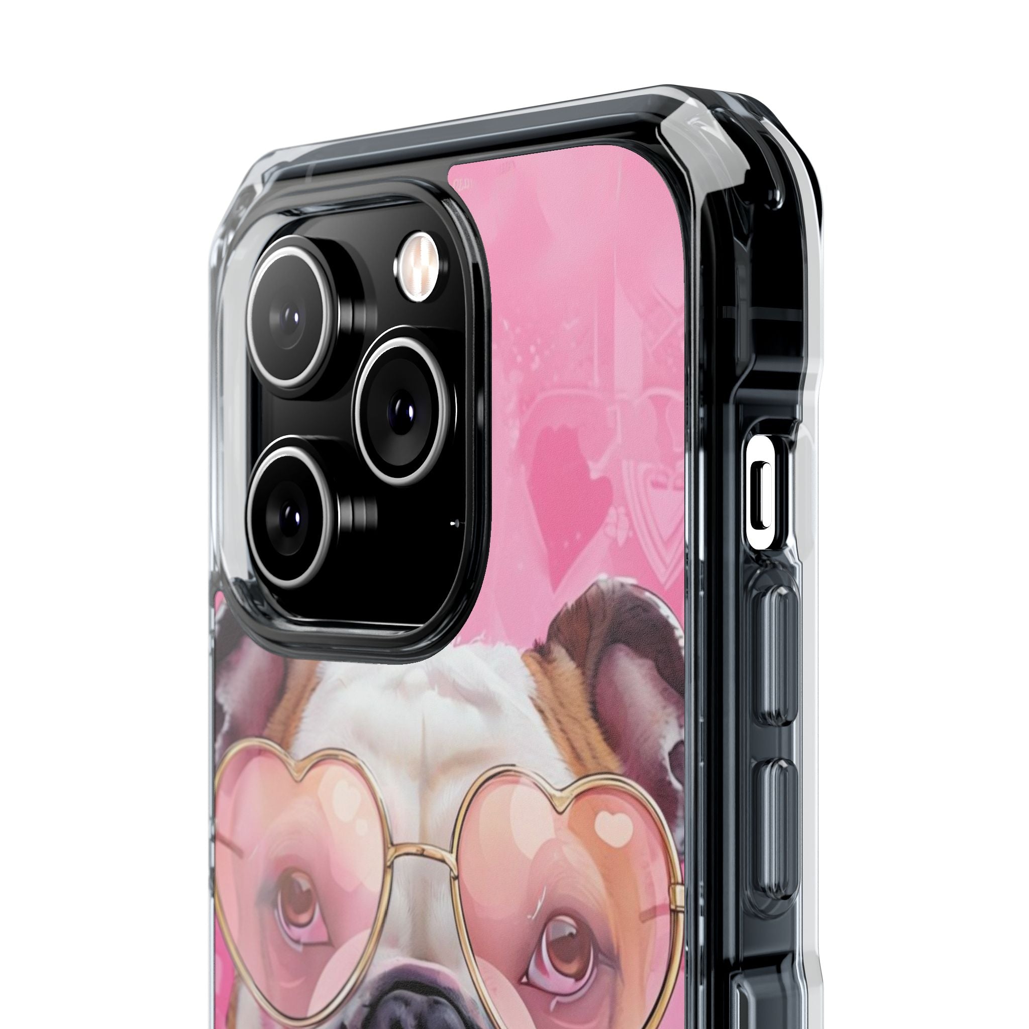 Puppy Love Protection Valentine's Day Phone Case (White/English)