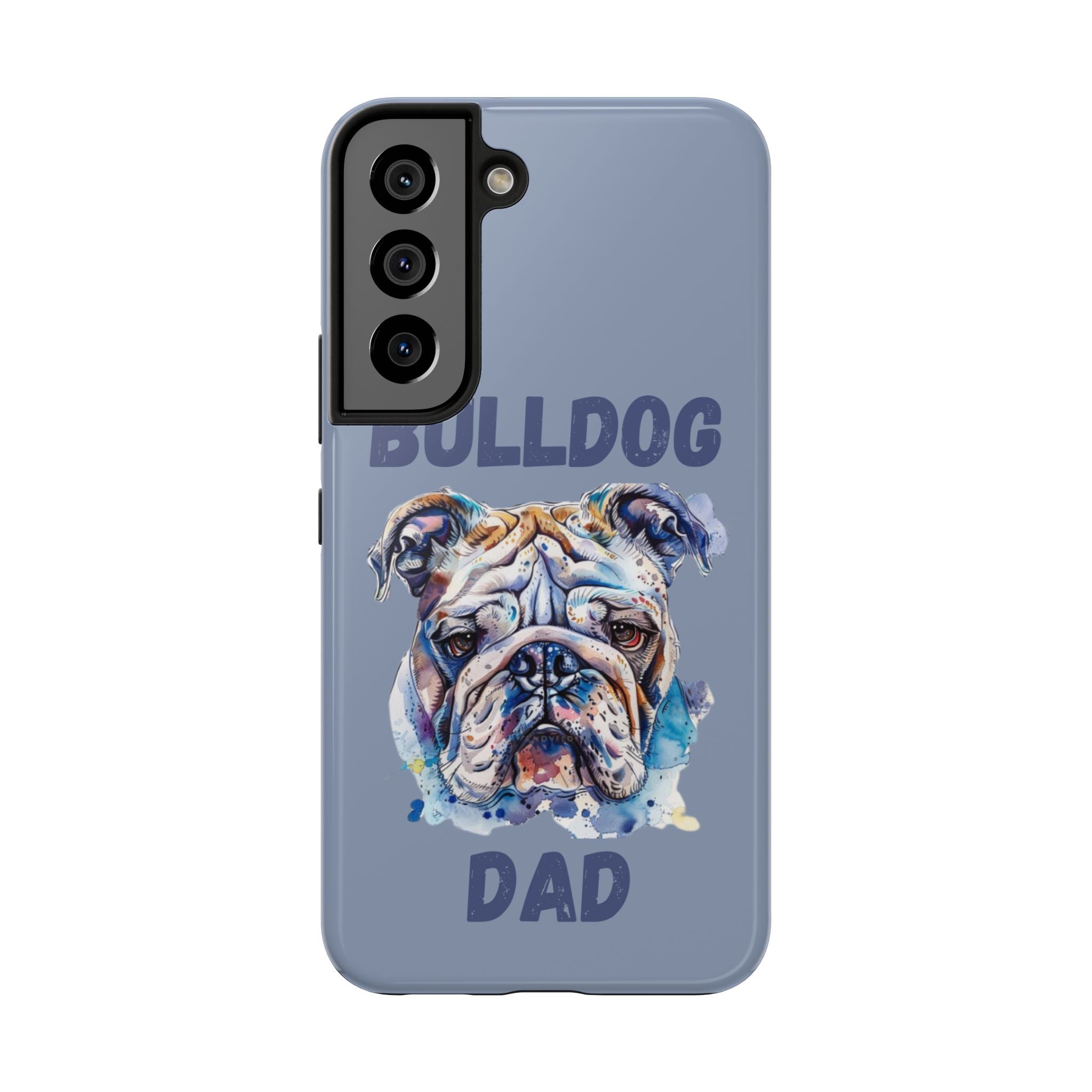 Bulldog Dad iPhone Cases (English/Watercolor) New