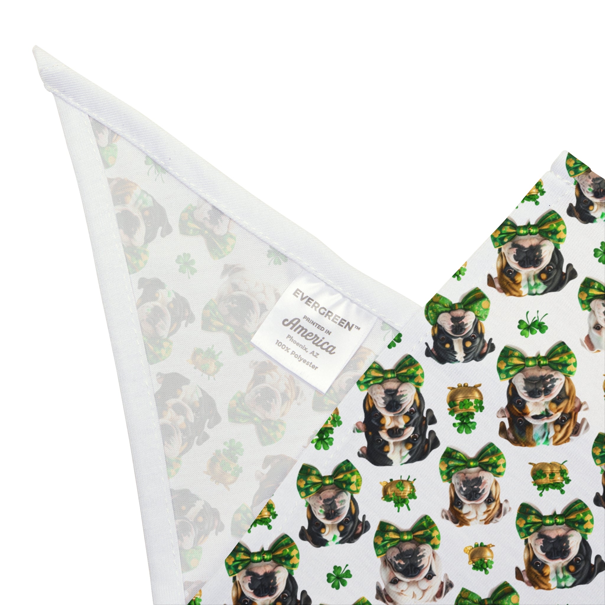 St. Patrick's Day Dog Bandana (English)